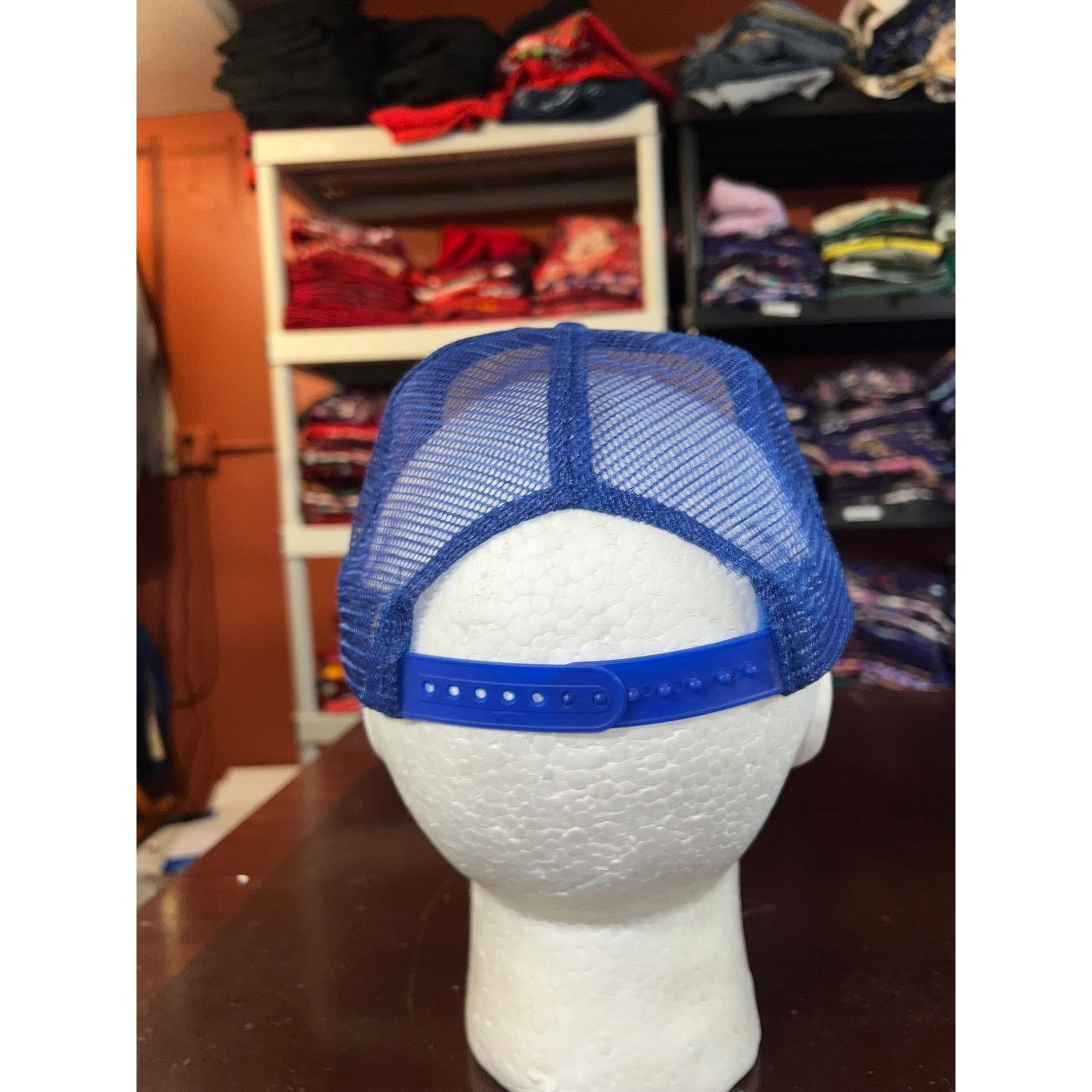 Otto Vintage Wave Hat Waves Surfing Surf White Blue Snapback Cap Size ONE SIZE - 4 Thumbnail