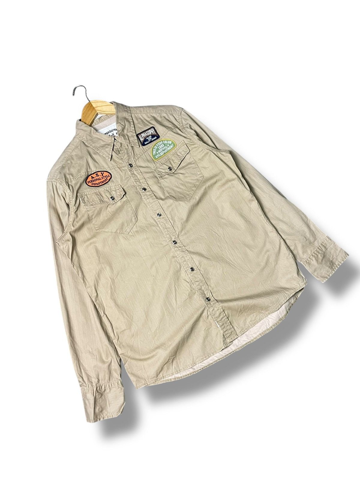 Japanese Brand × Vintage Alphasophy Authentic Button Up Shirts (64) Size US S / EU 44-46 / 1 - 4 Thumbnail