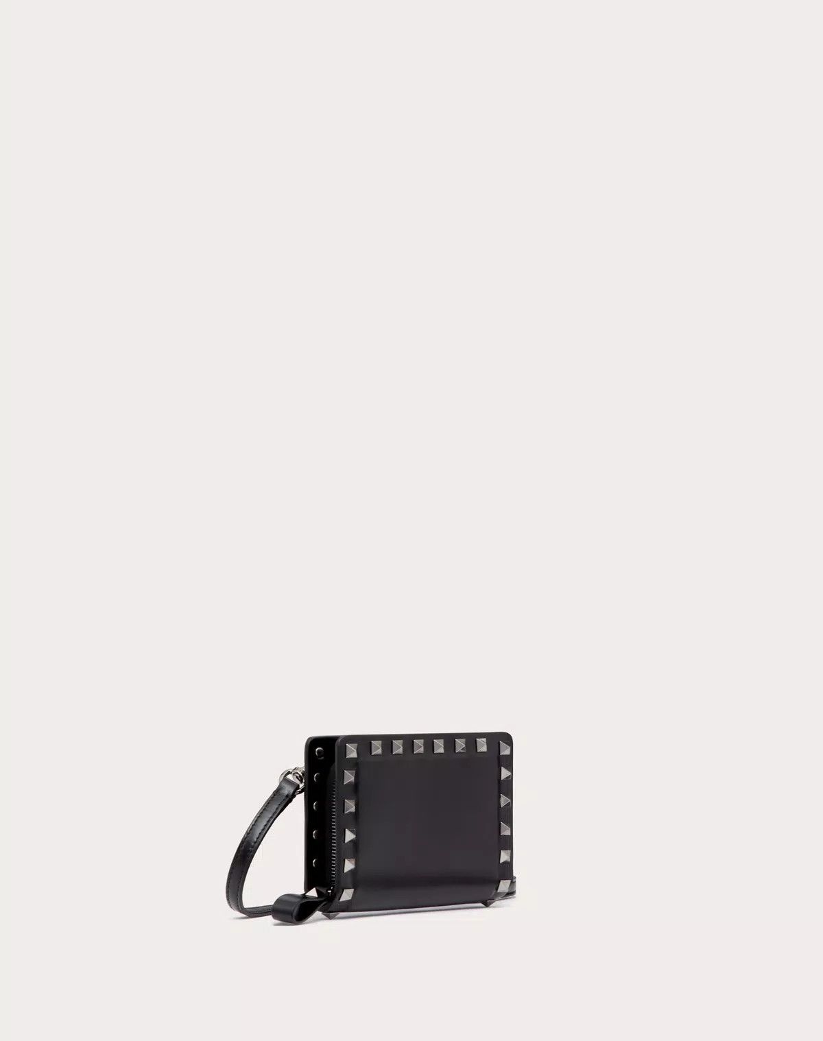 Valentino oc11z0625 Size: OS/Rockstud Calfskin Neck Wallet in Black Size ONE SIZE - 3 Thumbnail