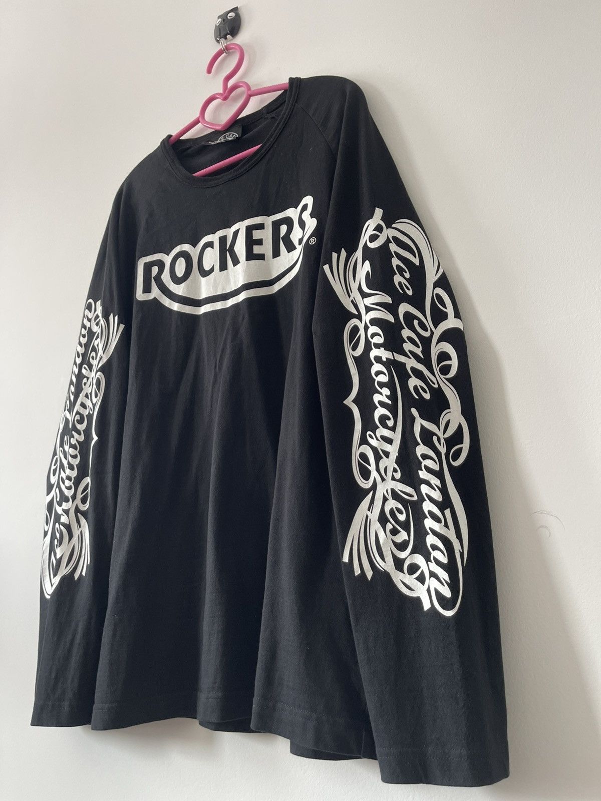 Harley Davidson Rare Vintage ACE CAFE LONDON ROCKERS Spell Out Embroidered Size US XL / EU 56 / 4 - 5 Thumbnail