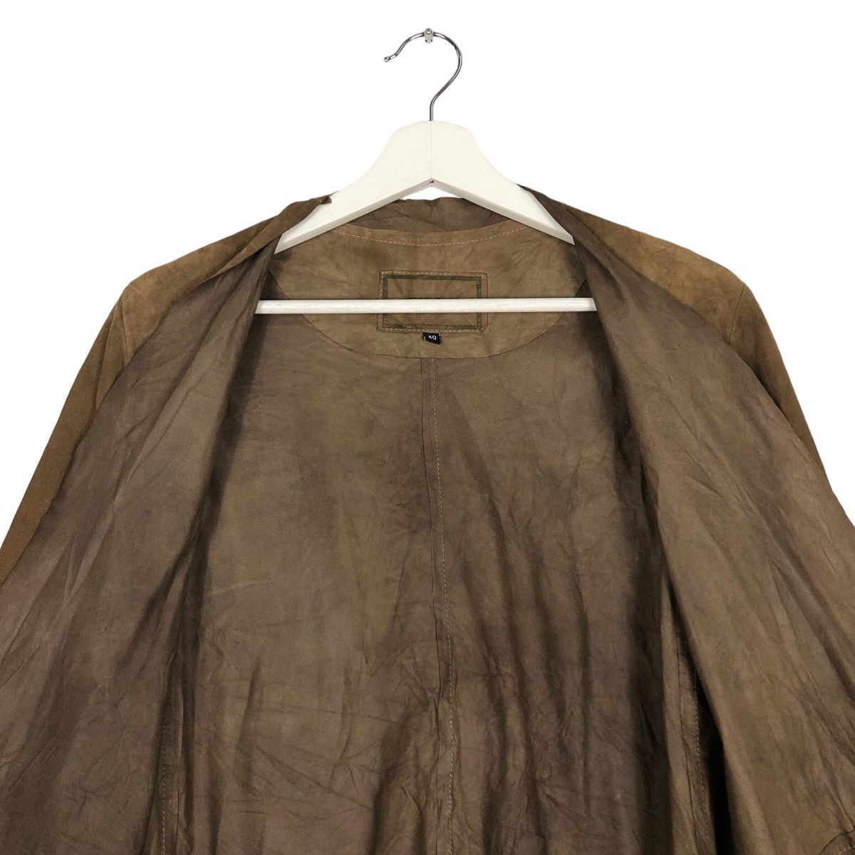 Japanese Brand 🔥Vtg Long Jacket Genuine Leather Caroll Cowboy Design Size US M / EU 48-50 / 2 - 12 Thumbnail