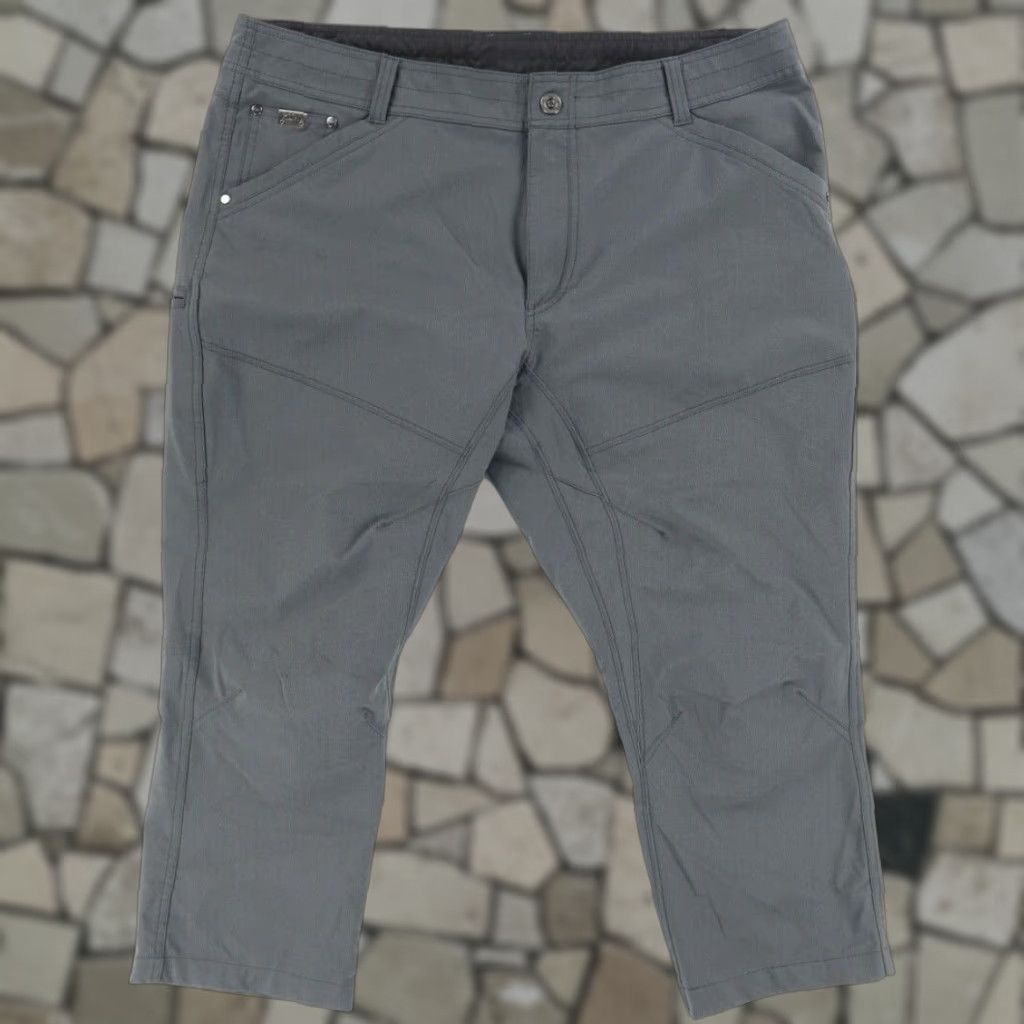 Vintage Kuhl Silencr Rogue Polyester Ripstop Hiking Pants Gray Men's 40 Regular Inseam 26in 40/26 Size US 40 / EU 56 - 1 Thumbnail