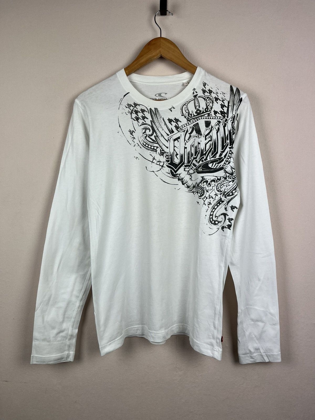 O'Neill Vintage y2k 00s oneill long sleeve tee t-shirt white skate Size US M / EU 48-50 / 2 - 1 Thumbnail