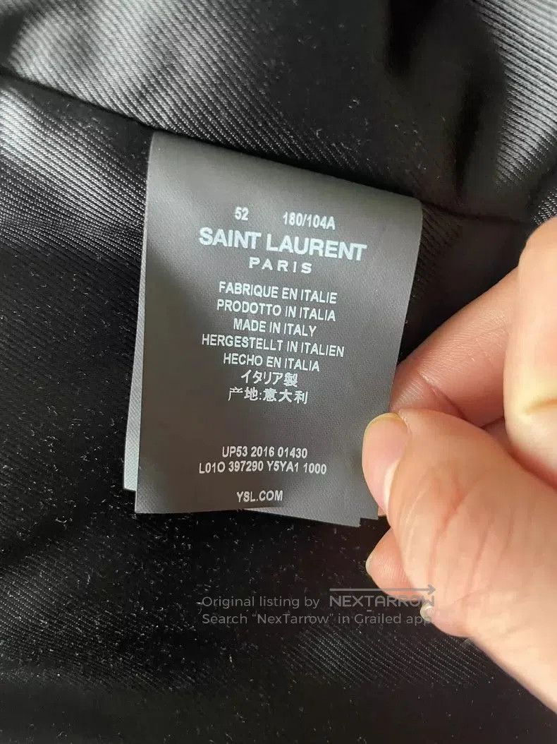 Yves Saint Laurent YSL Saint Laurent Leather Jacket. Size US M / EU 48-50 / 2 - 6 Thumbnail