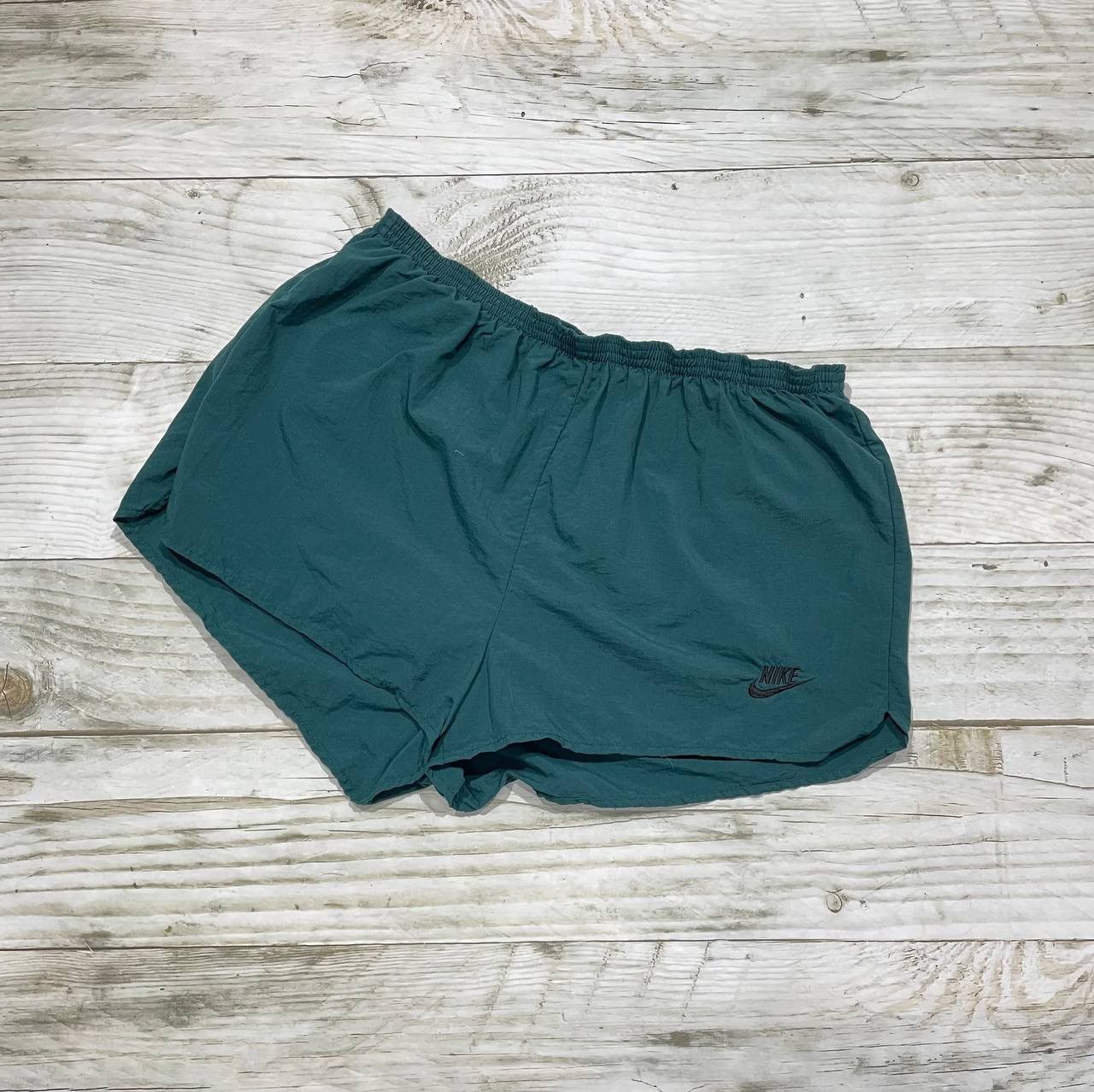 Nike Vintage Nike Nylon Swoosh Shorts 90s Size US 34 / EU 50 - 1 Thumbnail