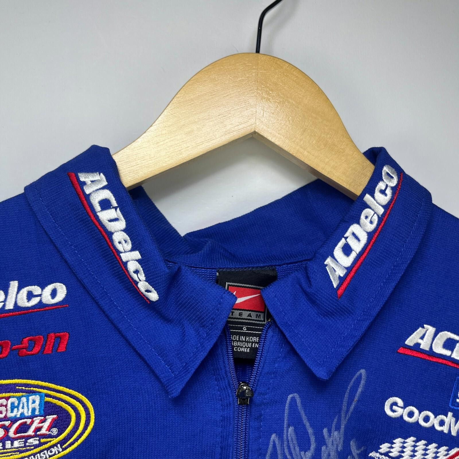 Nike Vintage Nike NASCAR Ron Hornaday Signed Shirt Large Size ONE SIZE - 6 Thumbnail