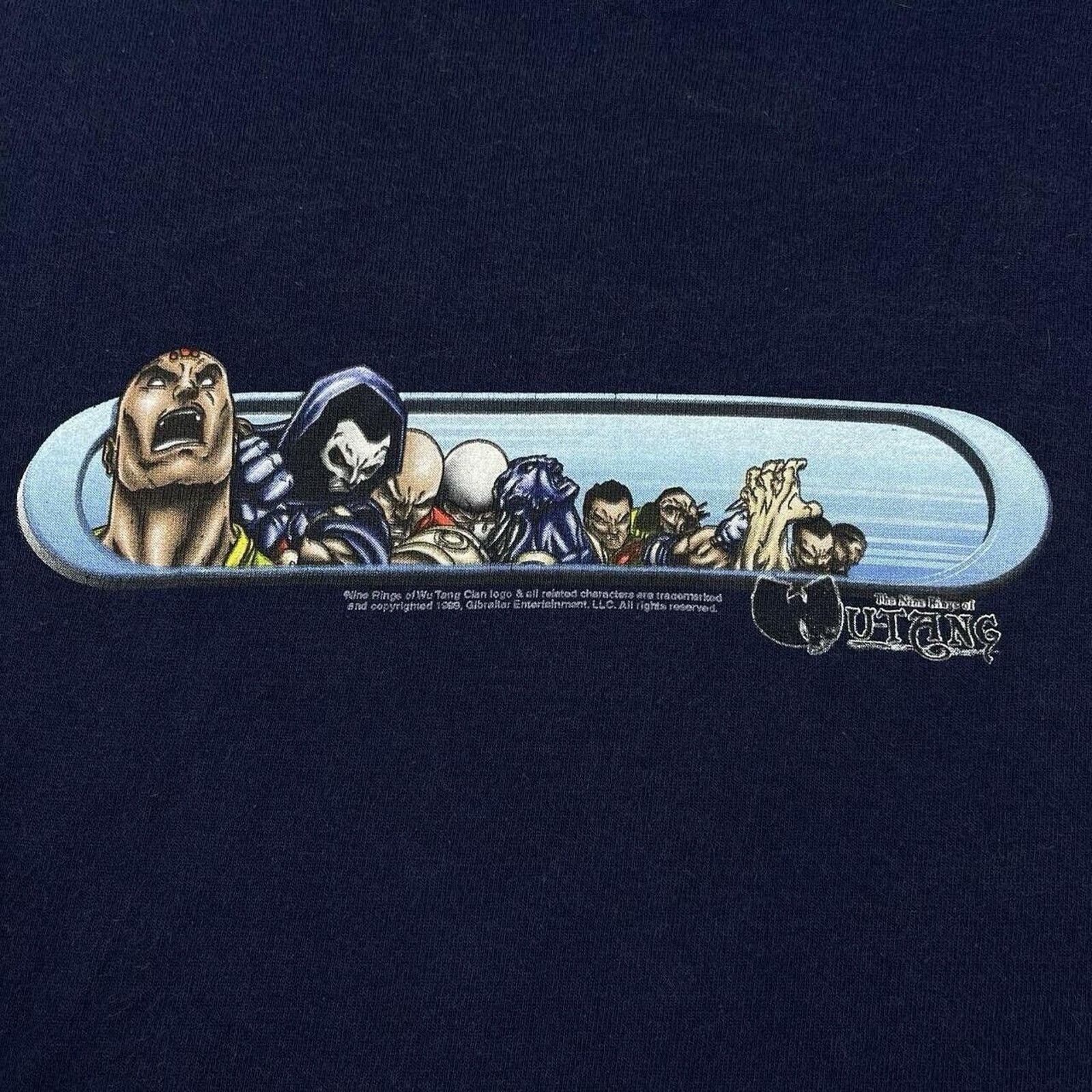 Wu-Tang Clan Vintage The Nine Rings of Wu-Tang Comics Shirt Large Rap Tee Size US L / EU 52-54 / 3 - 2 Thumbnail