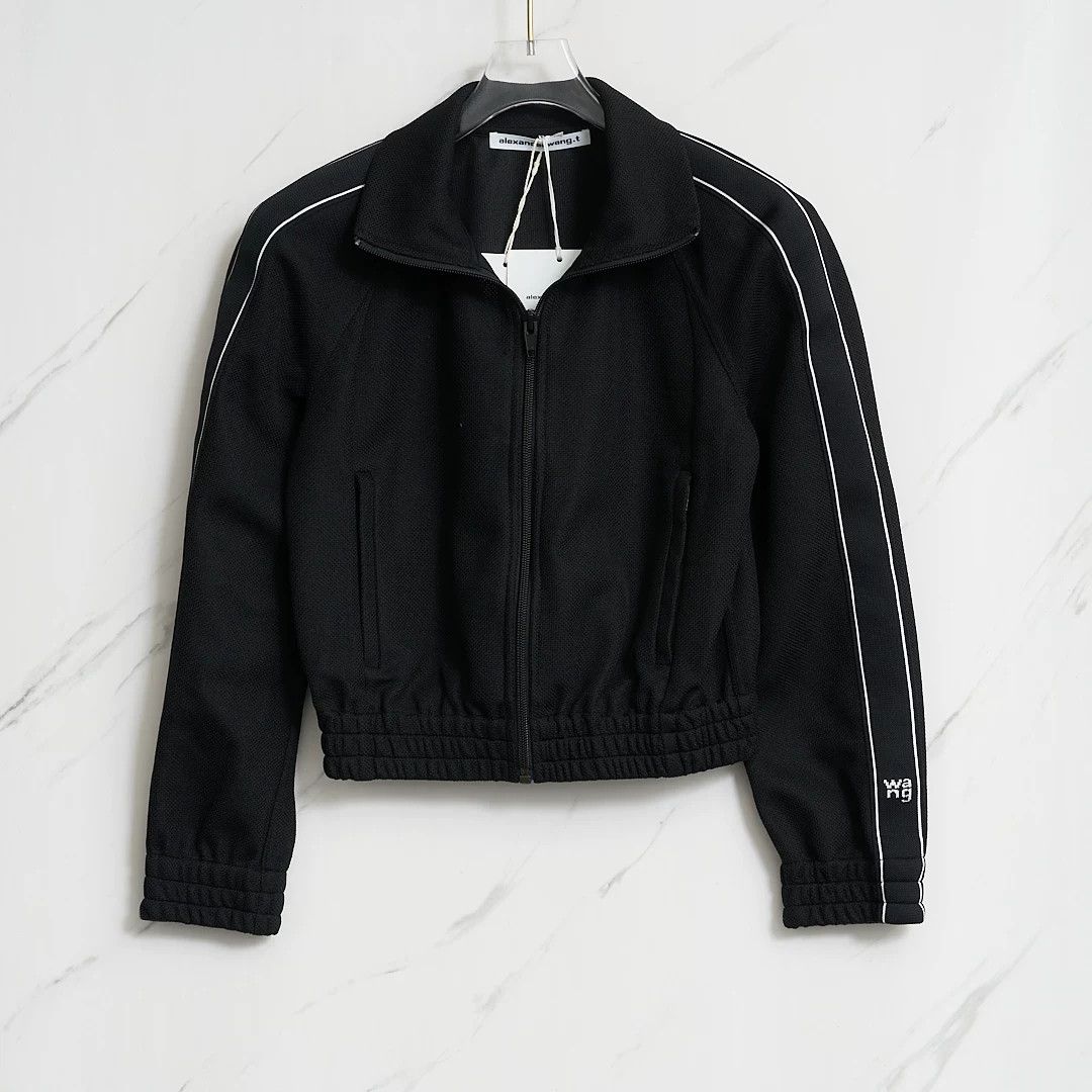 Alexander Wang Alexander Wang Striped Ribbon Stand Collar Coat Size M / US 6-8 / IT 42-44 - 1 Thumbnail