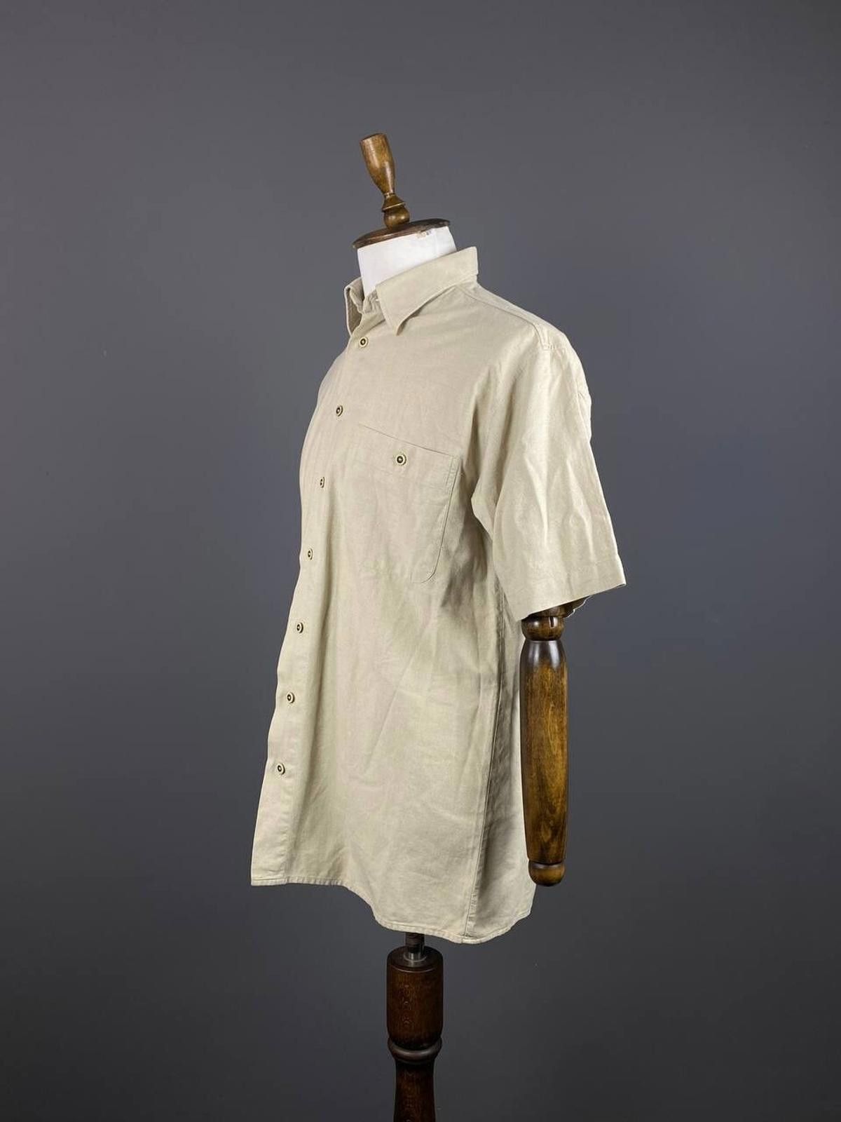 Designer Emilio Adani by Bosch Textil Beige Down Shirt Size M Size US M / EU 48-50 / 2 - 6 Thumbnail