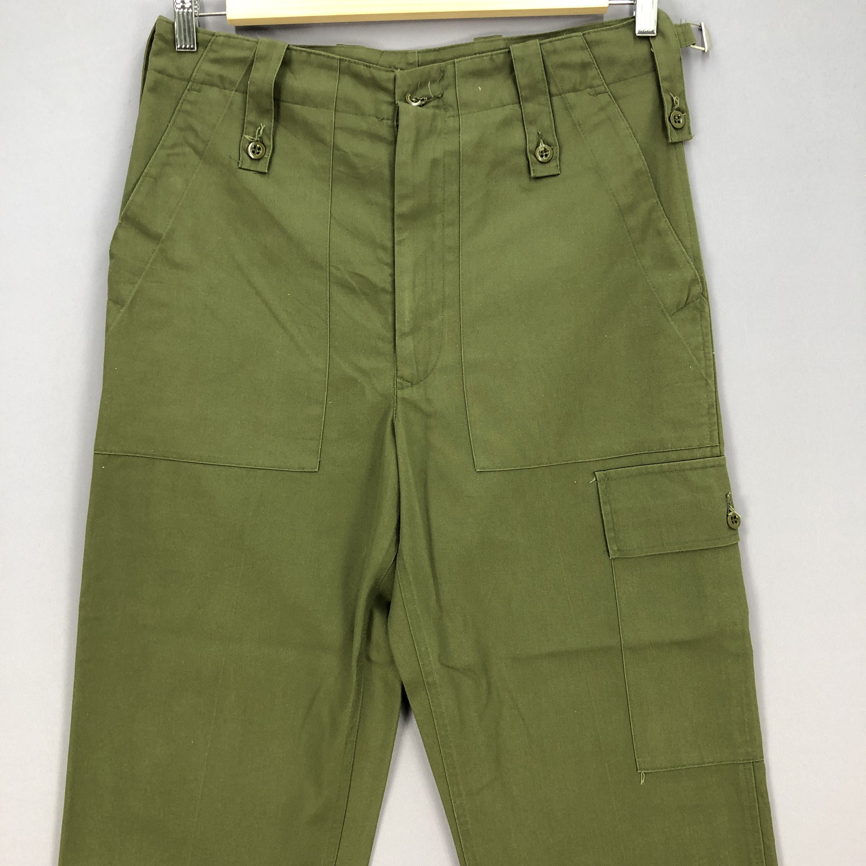 Army Of Me Vintage 50's British Military Combat Trousers Cargo Pants Size US 32 / EU 48 - 3 Thumbnail