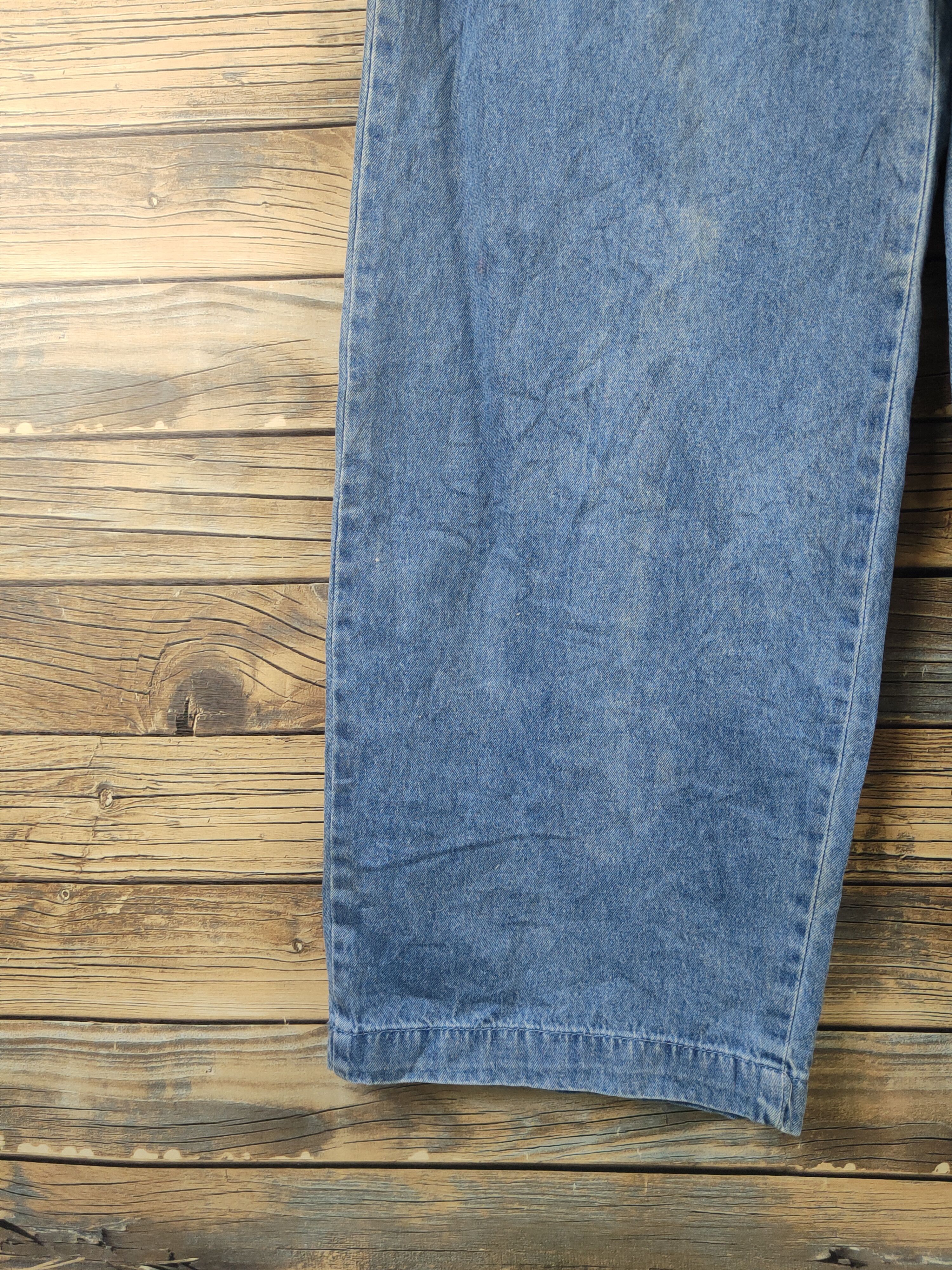 Vintage L.H Studio Blue Denim Short Sleeve Coveralls Size 29" - 11 Thumbnail