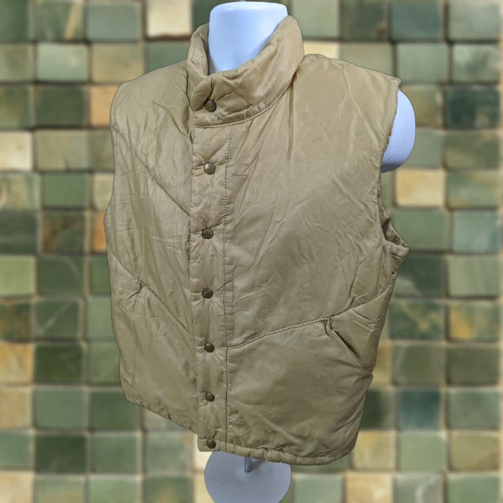 Vintage VINTAGE Cannondale Puffer Vest Beige Jacket Coat Full Button Snap 70s 80s M Mens Size US M / EU 48-50 / 2 - 1 Thumbnail