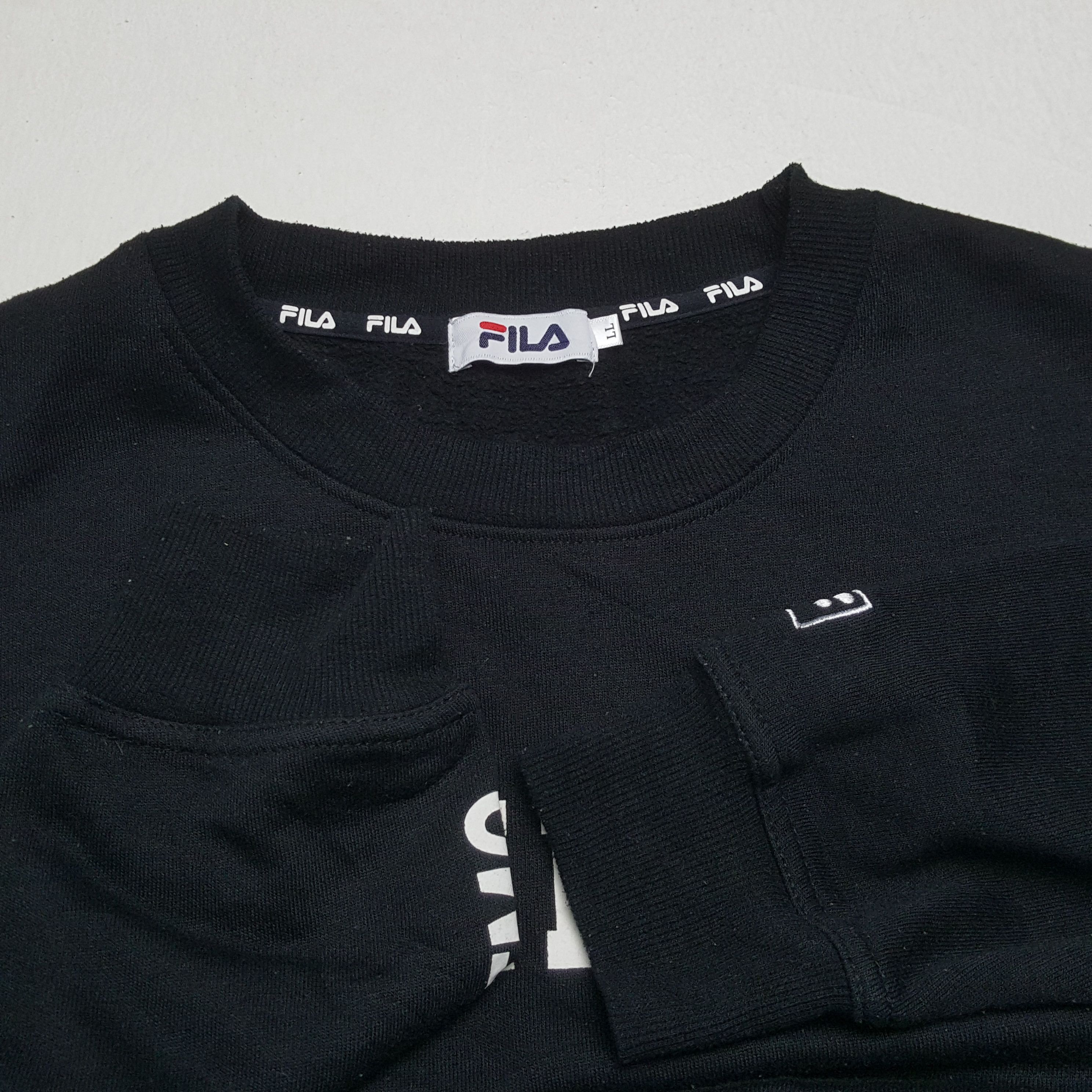 Fila × Vintage FILA Center Spellout Design Sports Brand Sweatshirt Size US L / EU 52-54 / 3 - 9 Thumbnail
