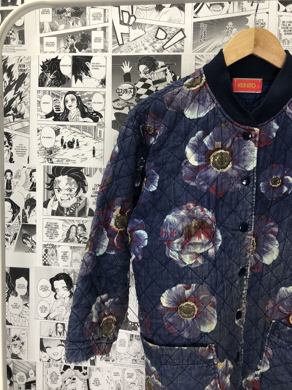 Japanese Brand × Kenzo Kenzo Distressed Quilted Jacket Size US L / EU 52-54 / 3 - 3 Thumbnail