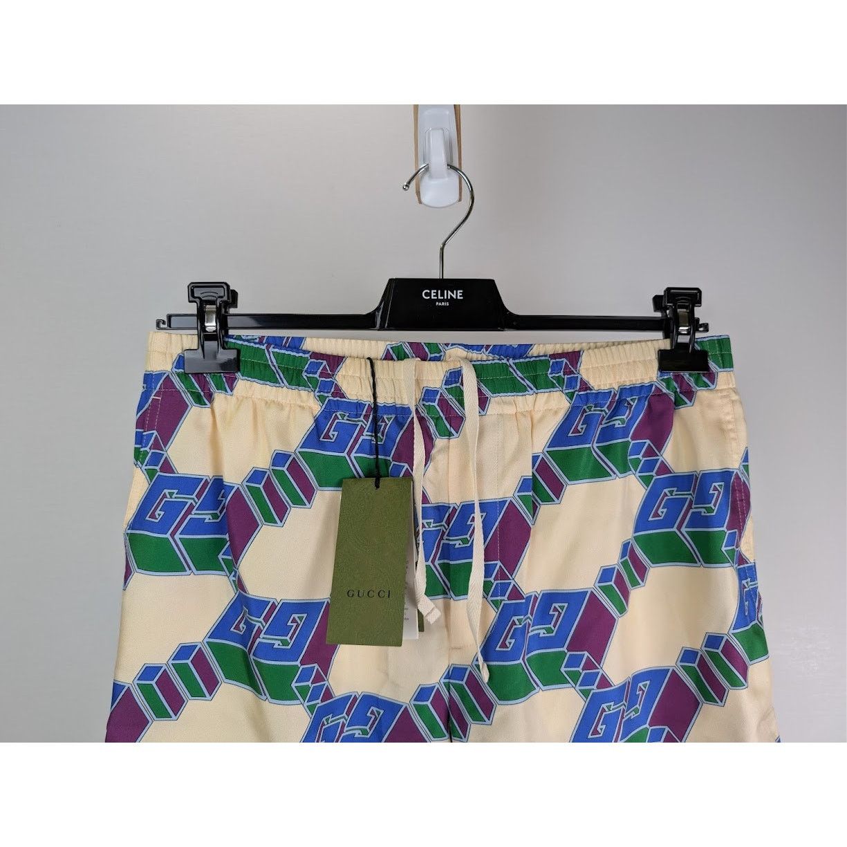 Gucci o1rshd1 Short Pants in Ivory/Blue Size US 34 / EU 50 - 3 Thumbnail