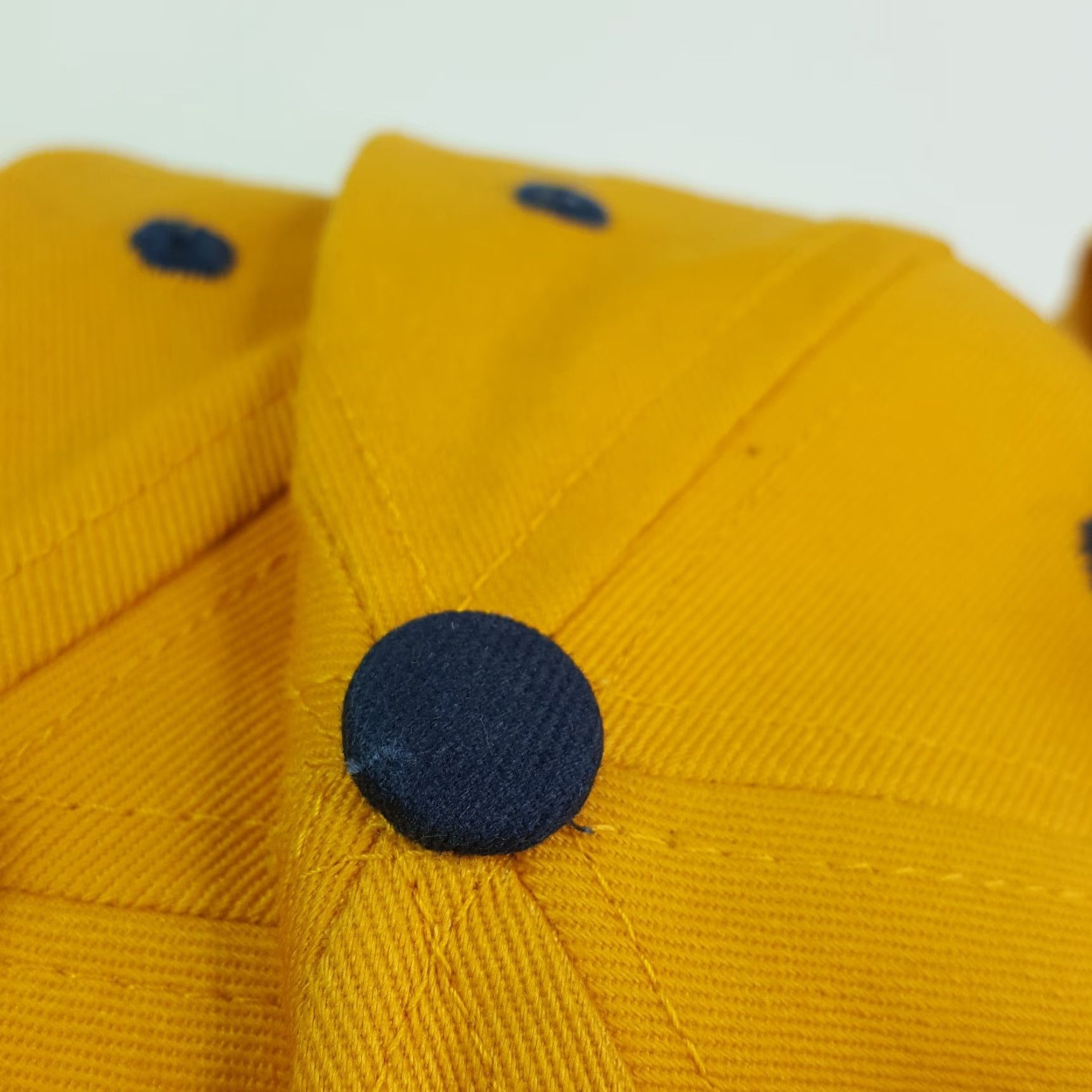 Vintage VINTAGE Town Talk Yellow Blank Twill Adjustable Hat Baseball Cap 90s Mens Sports Casual Retro 90s Size ONE SIZE - 4 Thumbnail