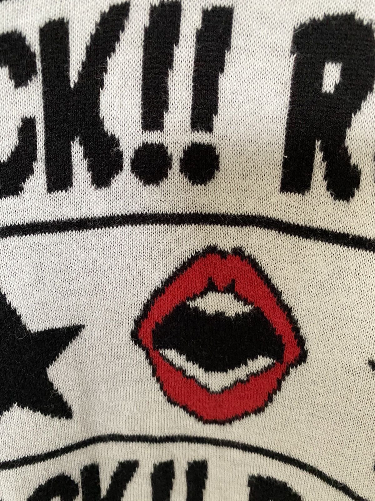 Japanese Brand Vtg Glad New Japan Intarsia Kiss, tongue ROCK!! Size M / US 6-8 / IT 42-44 - 8 Thumbnail