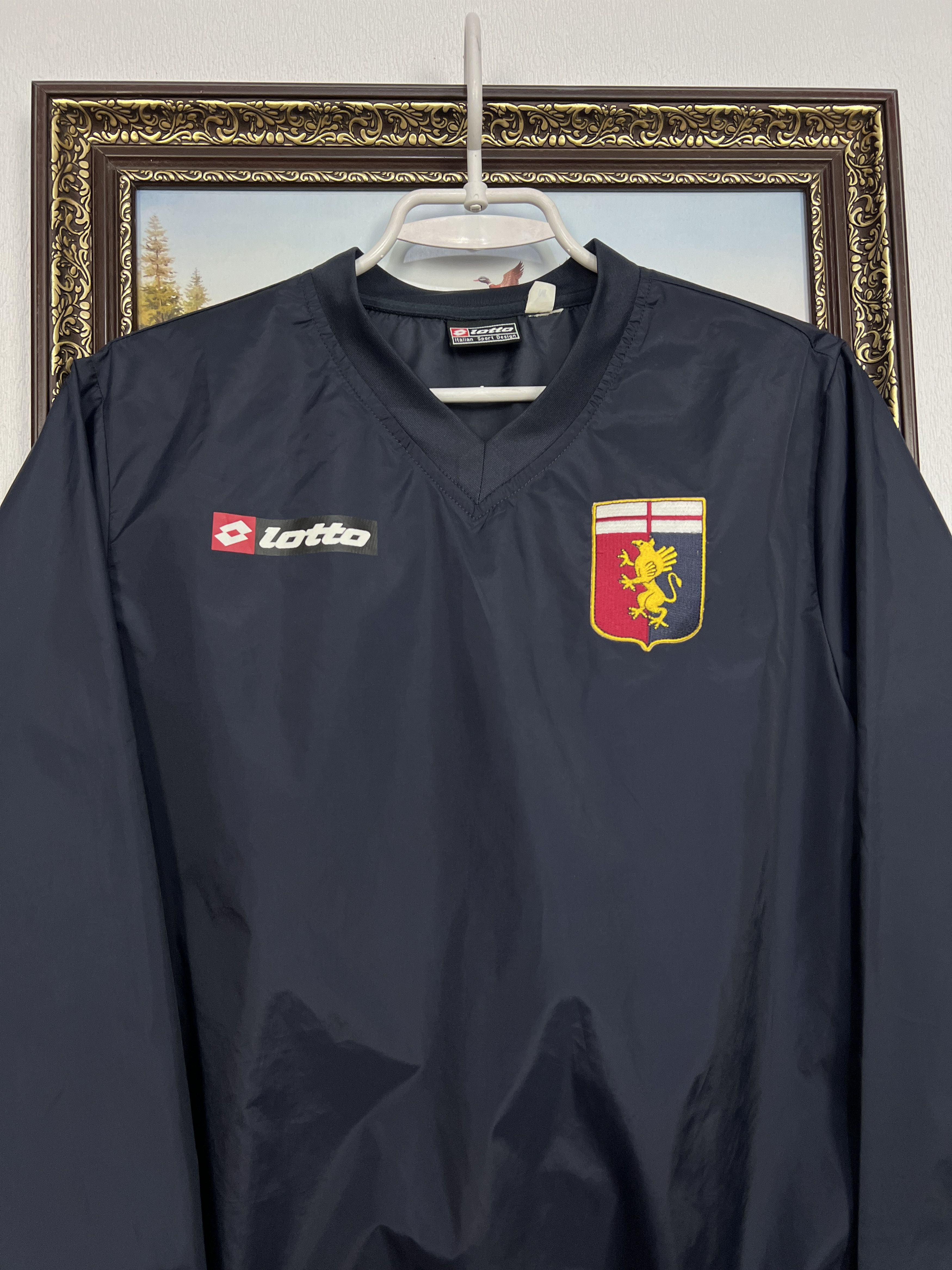 Lotto Sport Genoa Football Jacket Windbreaker Track Top Size Boys M Size US XXS / EU 40 - 2 Thumbnail