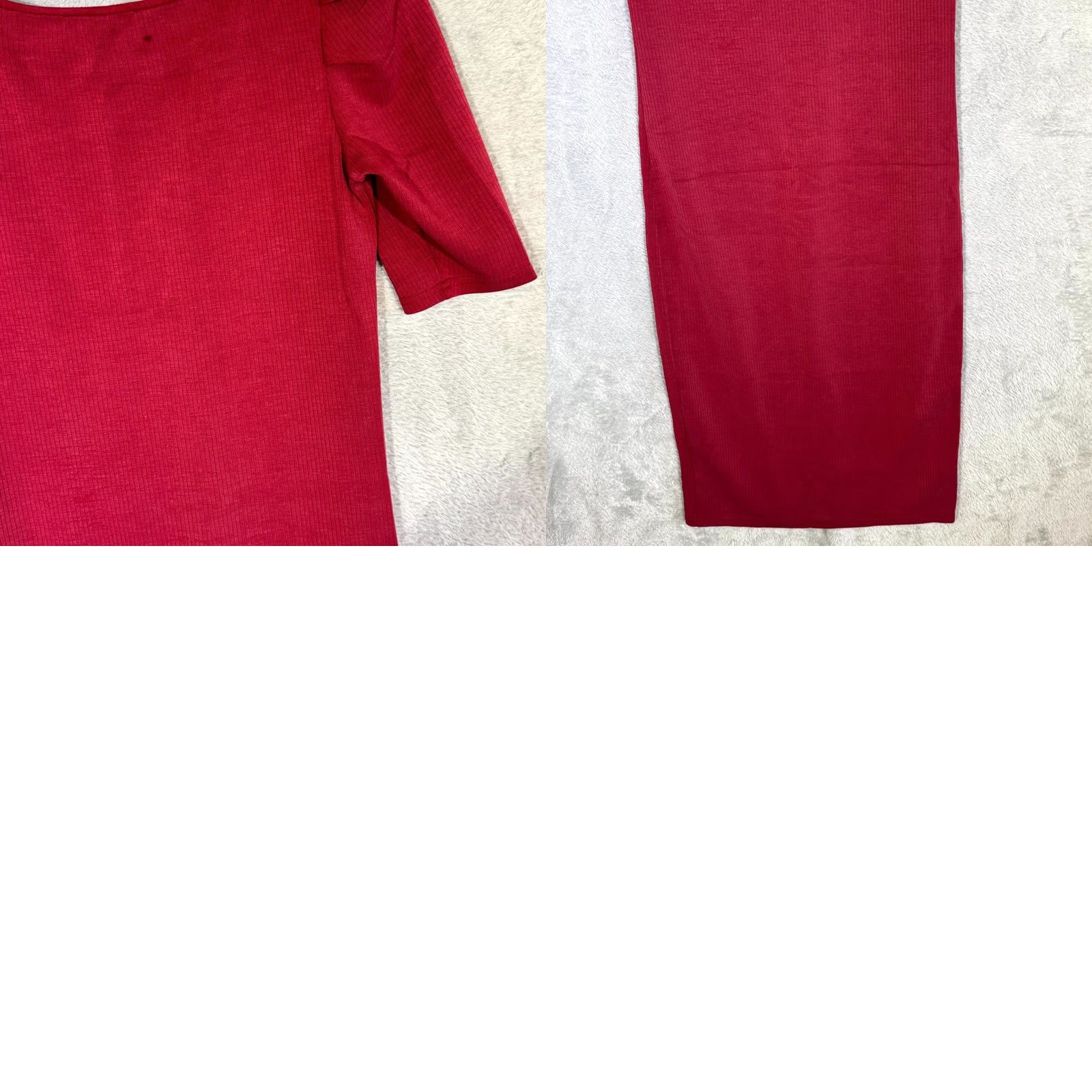 Betsey Johnson Betsey Johnson Bodycon Dress Womens Maroon Ribbed Short Sleeve Pullover Medium Fit / Fitted Dress Size 32" / US 10 / IT 46 - 9 Thumbnail