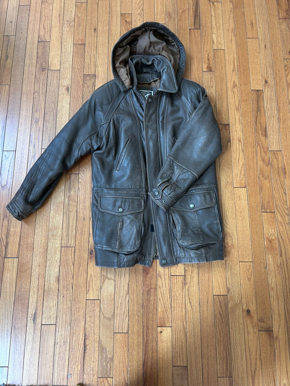 Other Vintage/Gorpcore Brown Leather Trench Jacket Size US M / EU 48-50 / 2 - 1 Thumbnail