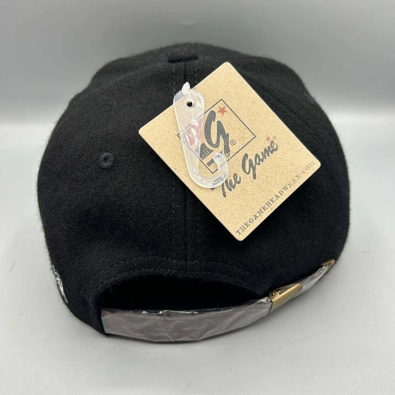 The Game Jackson Hole Hat Men Black Embroidered Strap Back Wool Size ONE SIZE - 8 Thumbnail