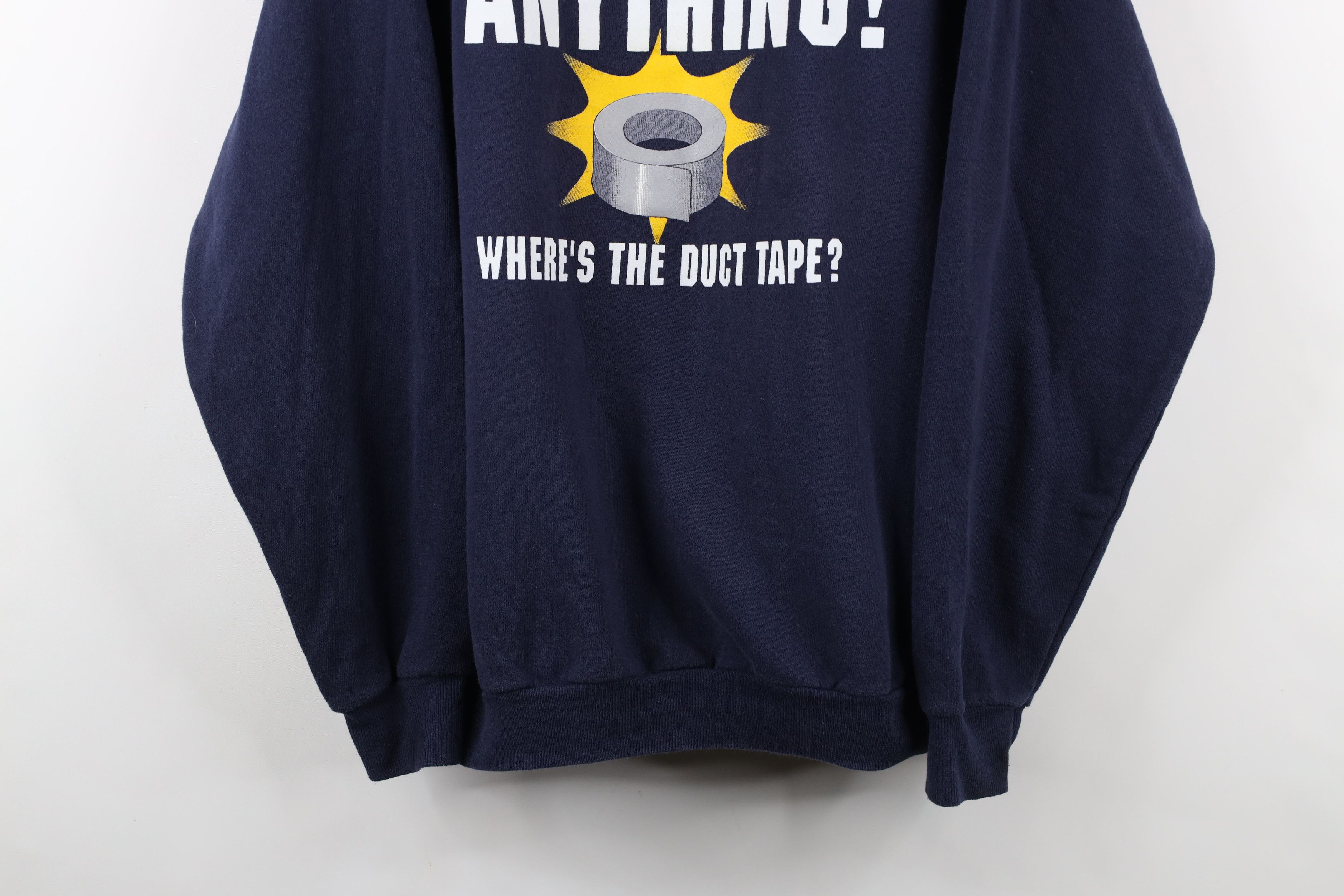 Vintage Vintage 90s Streetwear Fix Anything Duct Tape Sweatshirt USA Size US L / EU 52-54 / 3 - 3 Thumbnail
