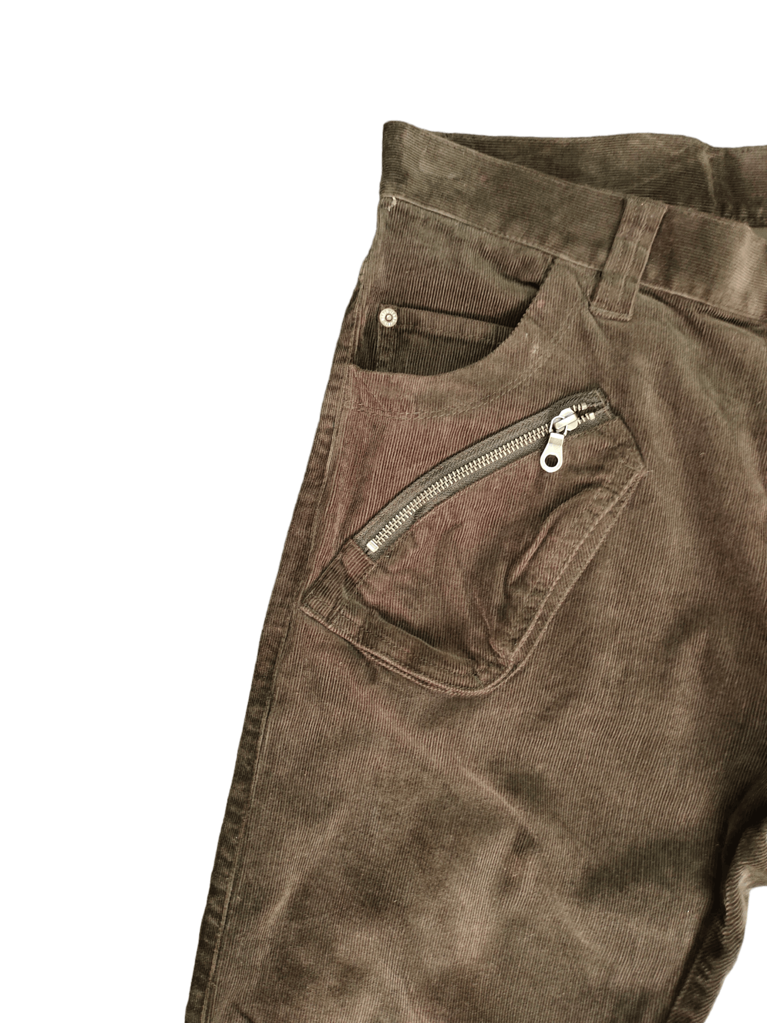 PPFM PPFM Multi Pocket Zipper Curve Velvet Pants Size US 34 / EU 50 - 5 Thumbnail