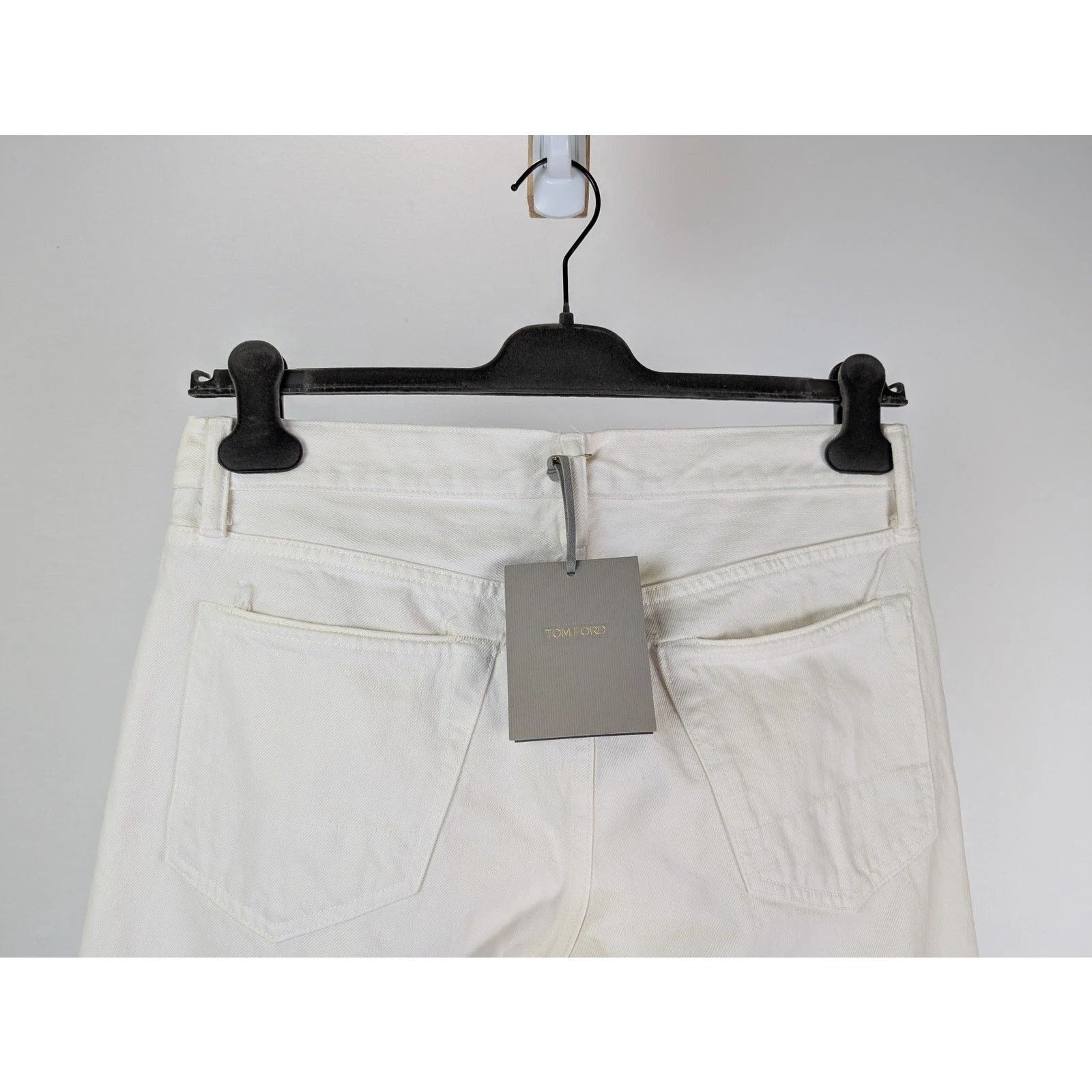 Tom Ford o1rshd1 Straight Denim Jeans in White Size US 31 - 8 Thumbnail