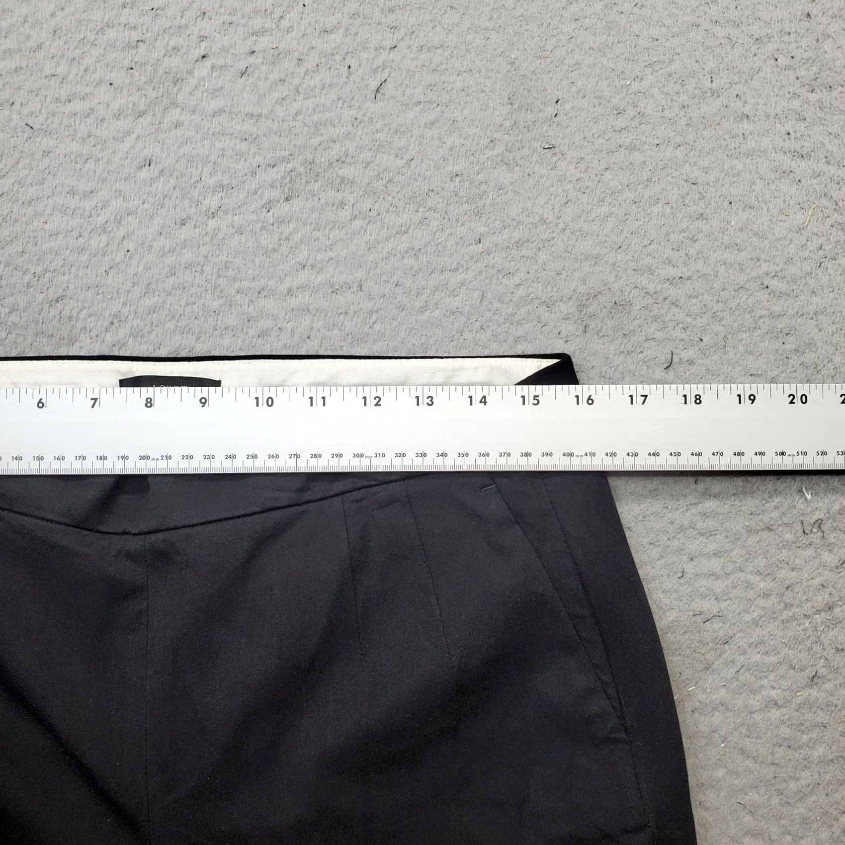 J.Crew J.CREW Ankle Pants Women's 10 Black Regular Flat Front Side Zip Pants Size 32" / US 10 / IT 46 - 6 Thumbnail