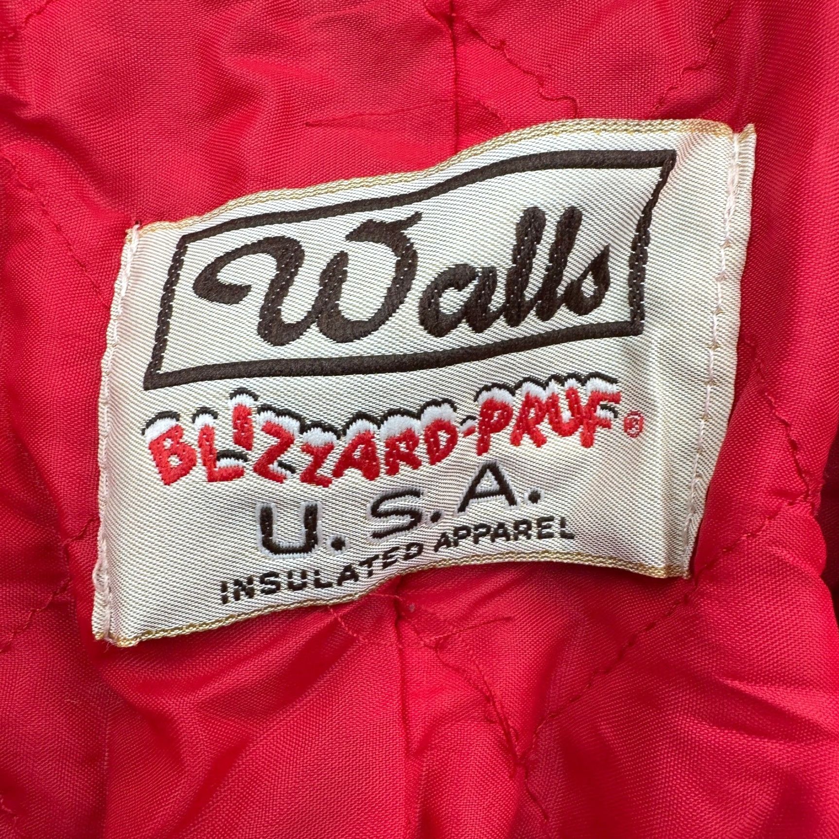 Walls VINTAGE Walls Blizzard Pruf Duck Canvas Quilted Lined Coveralls Mens XL Tall 46-48 30" Inseam Brown Mens XL Tall Brown Overalls Size US 44 / EU 60 - 2 Thumbnail