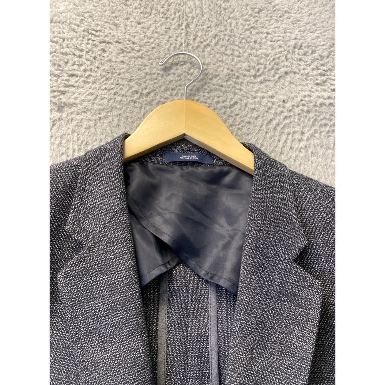 Vintage 1901 Travel Sport Coat Blazer Polyester Unstructured XL gray / 114-65 SLIM Size 46R - 2 Thumbnail