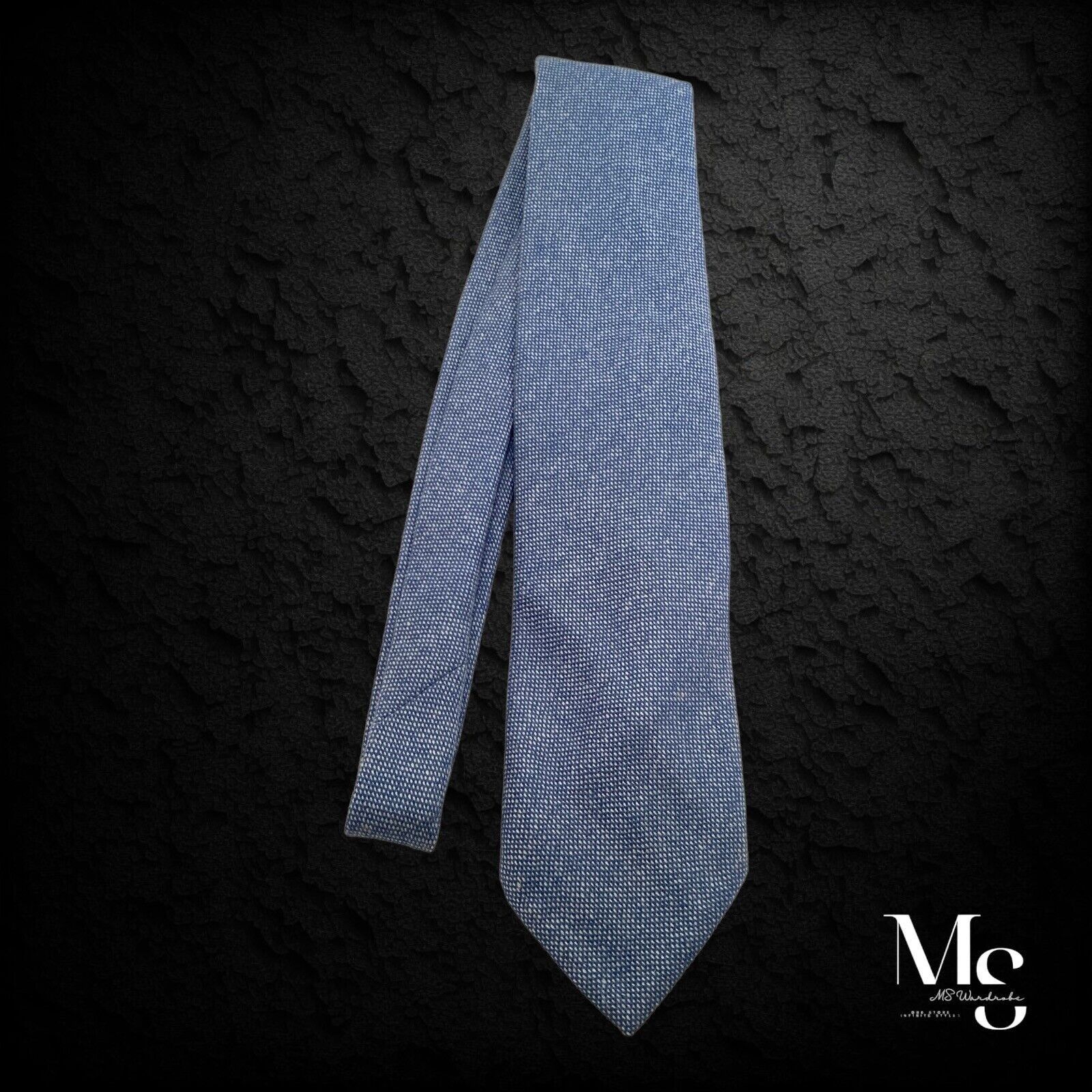 Other GIANNI DAL CORTIVO Blue Geometric Hand Made Cashmere Tie Size ONE SIZE - 6 Thumbnail
