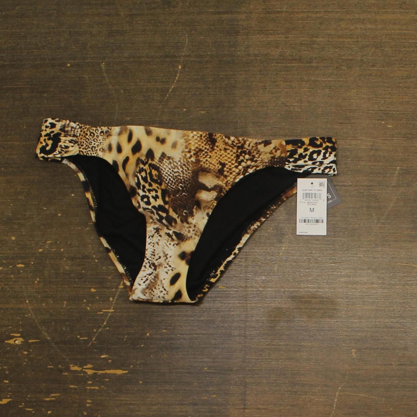Bar III Nwt Bar Iii Hipster Bikini Bottoms Natural Animal Brown M Size ONE SIZE - 1 Thumbnail