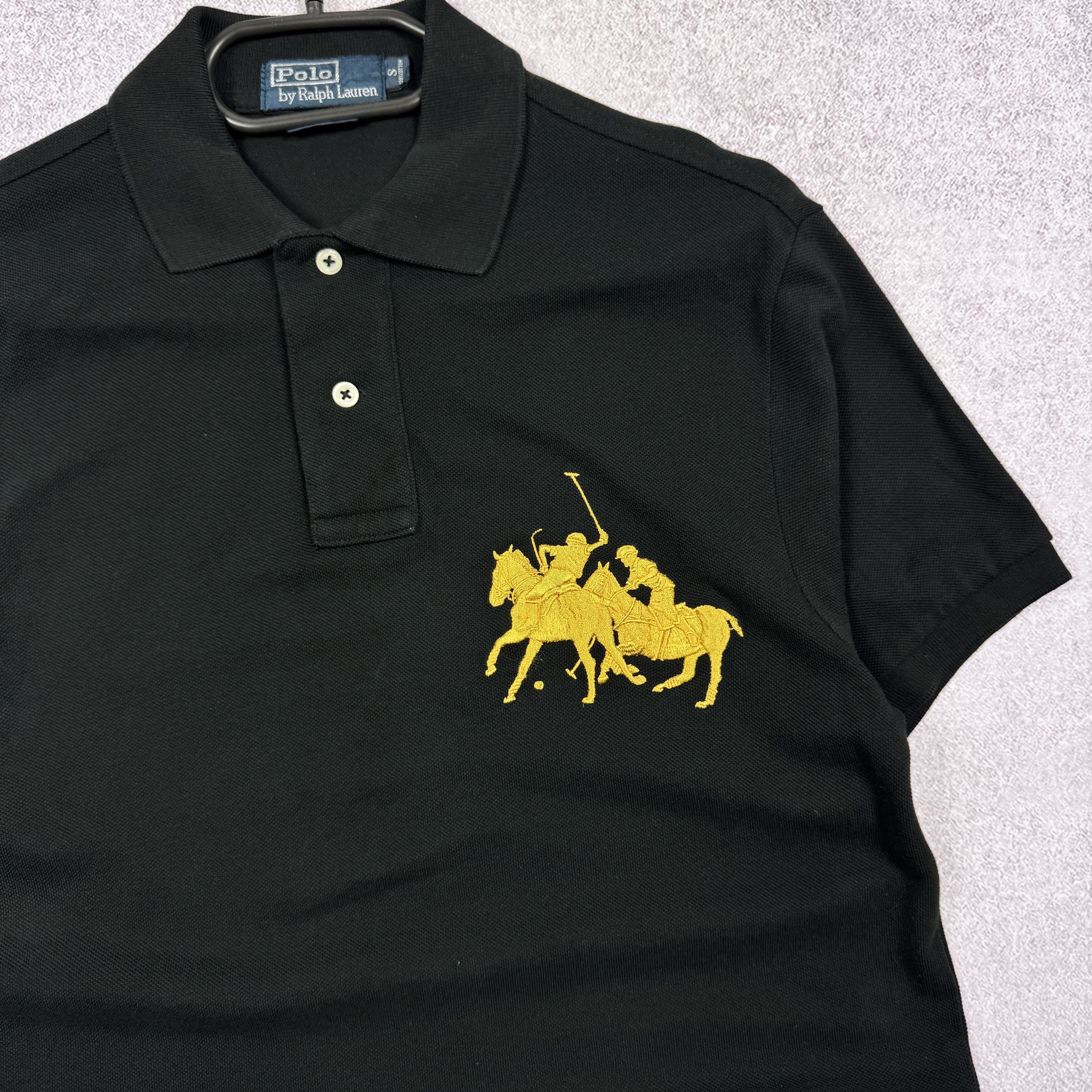 Polo Ralph Lauren Polo Ralph Lauren Black Cotton Custom Fit Polo Size S-M Size US S / EU 44-46 / 1 - 5 Thumbnail