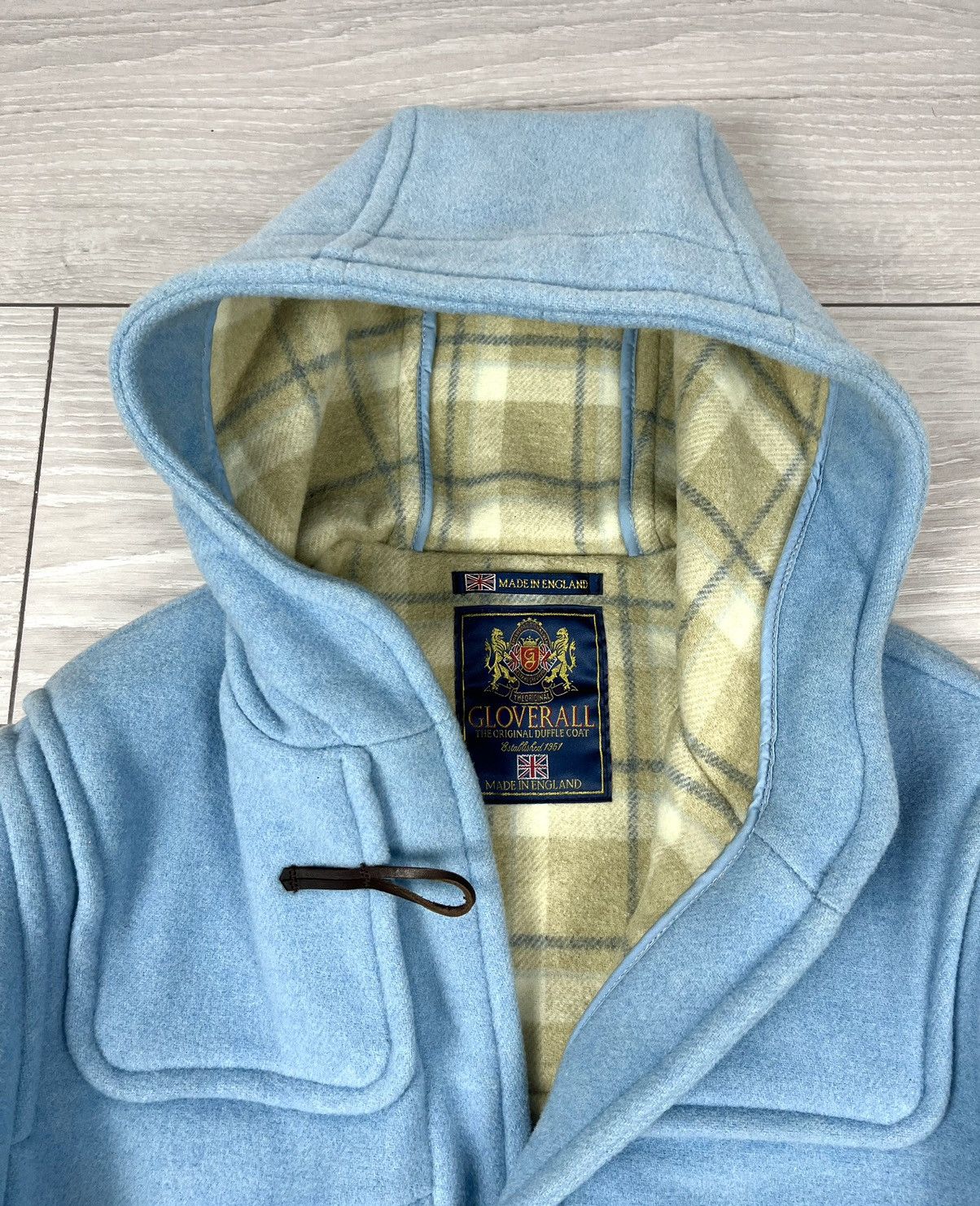 Gloverall Gloverall England Wool Blue Duffle Coat Jacket Womens Size L / US 10 / IT 46 - 7 Thumbnail