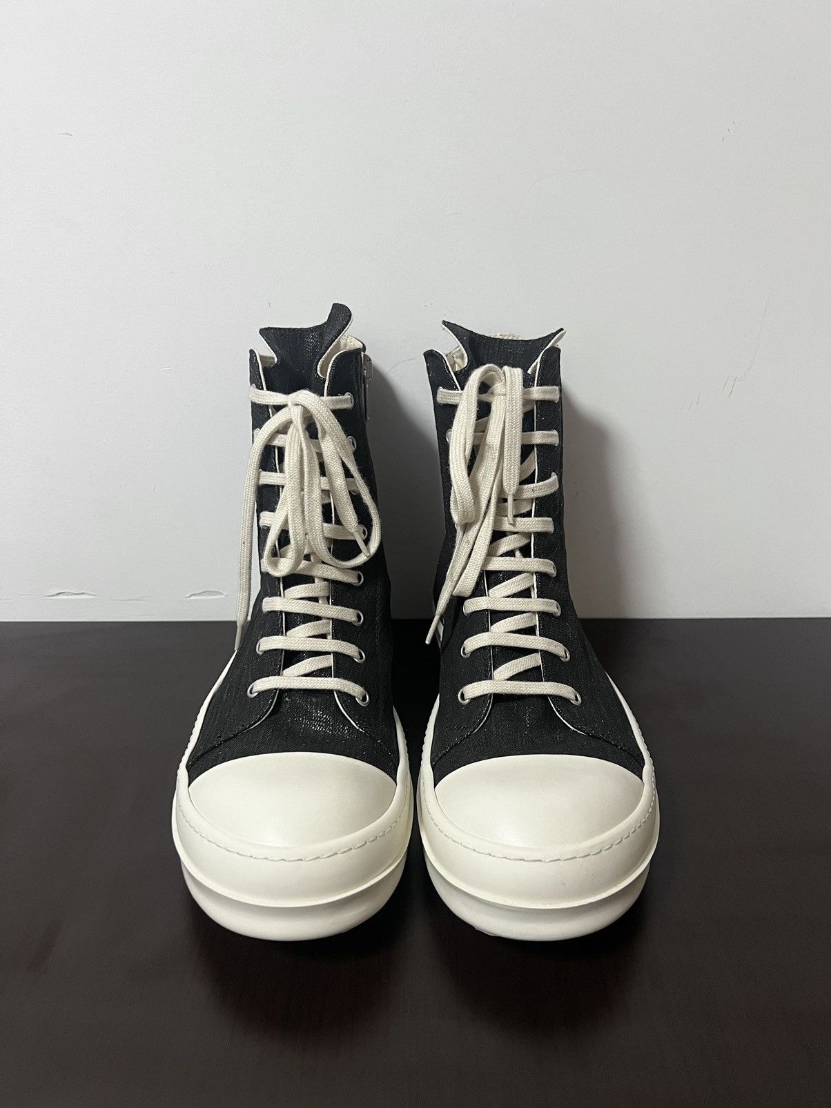 Rick Owens Drkshdw Rick owens ramones high top sneakers sz45 Size US 12 / EU 45 - 3 Thumbnail