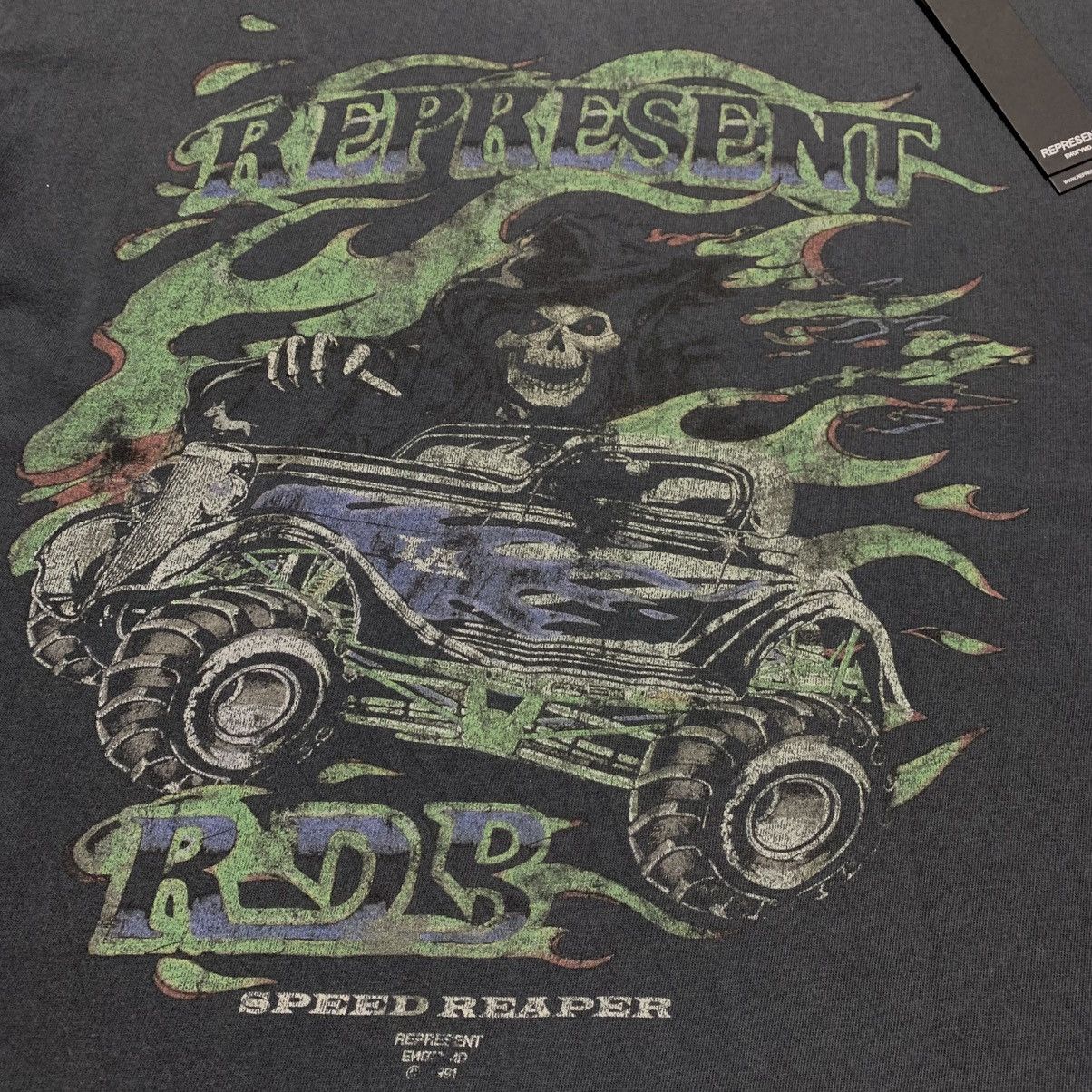 Represent Clo. Represent Small Speed Reaper Vintage Black Tee RDB Size US S / EU 44-46 / 1 - 3 Thumbnail