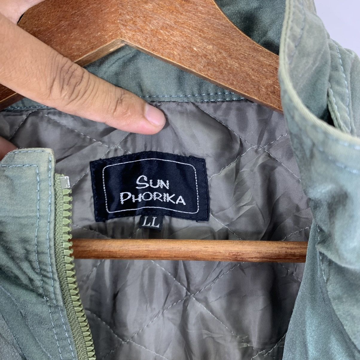 Issey Miyake × Japanese Brand × Vintage VINTAGE SUN PHORIKA DOUBLE ZIPPER BOMBER NYLON JACKET Size US L / EU 52-54 / 3 - 10 Thumbnail