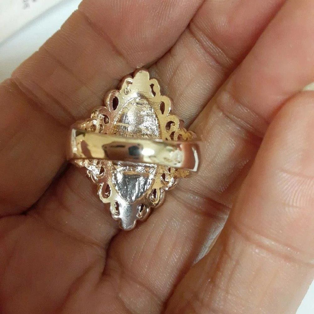 Designer 925 Silver Vintage Pink Opal Rose Gold Ring - Size 7 Size ONE SIZE - 5 Thumbnail