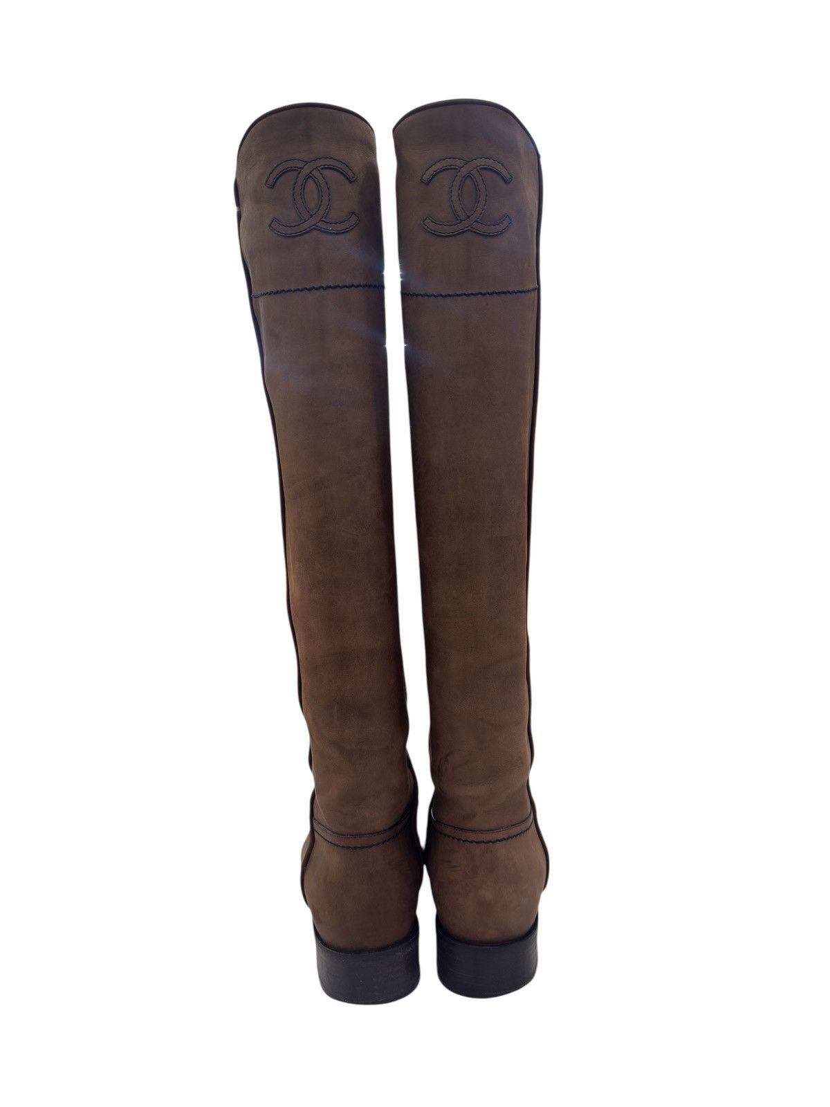 Chanel Chanel Light Brown High Boots Size US 5 / IT 35 - 3 Thumbnail