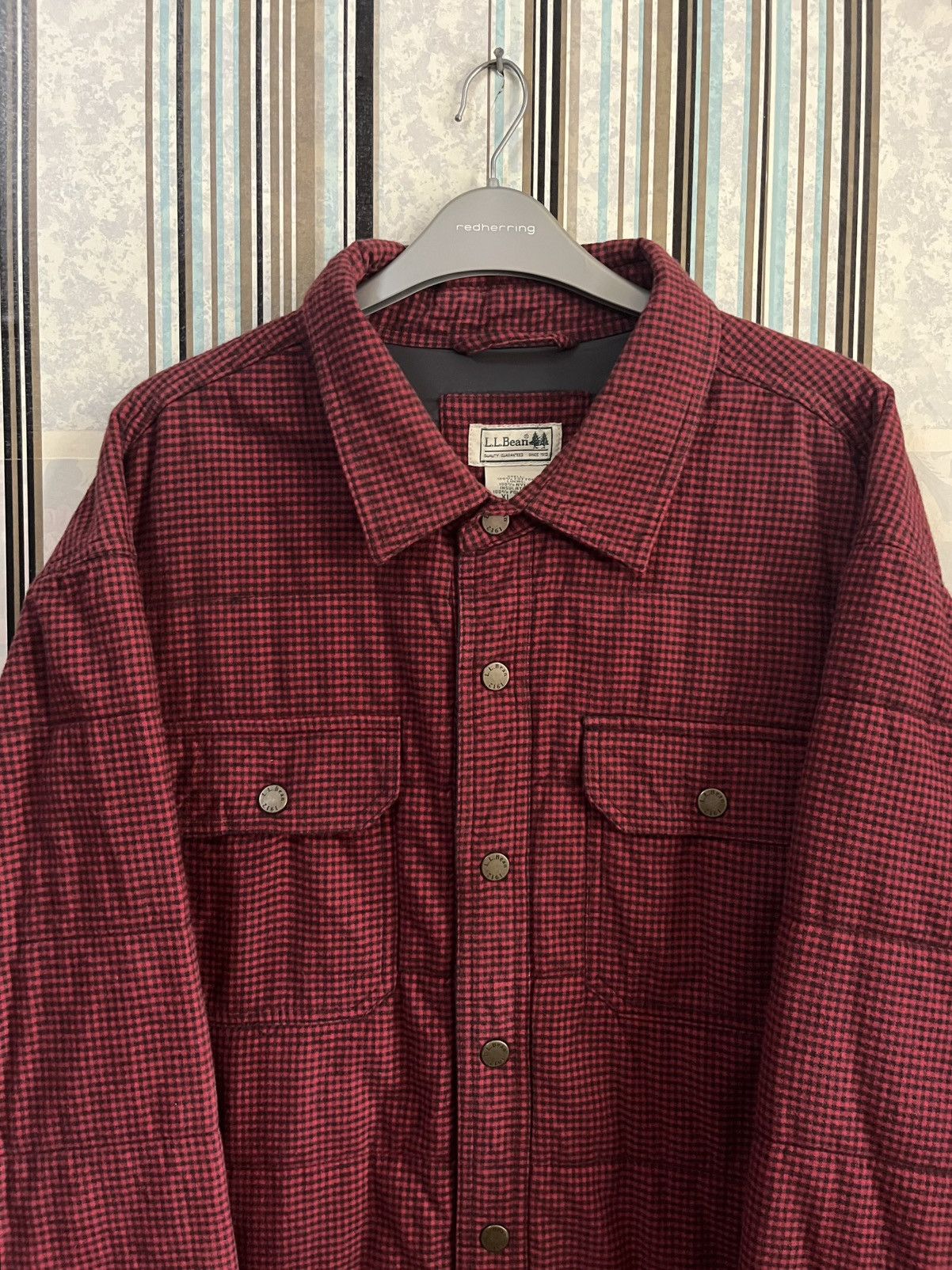L.L. Bean 2000s checked side pocket & front oversized #H3 Size US XL / EU 56 / 4 - 4 Thumbnail