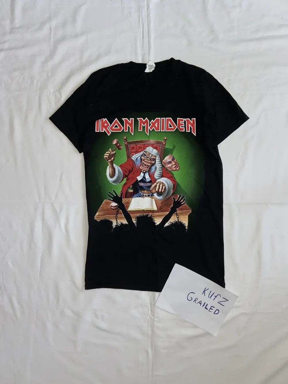 Iron Maiden VINTAGE IRON MAIDEN ROCK BAND T SHIRT TEE SKATE SKULL STREET Size US S / EU 44-46 / 1 - 1 Thumbnail
