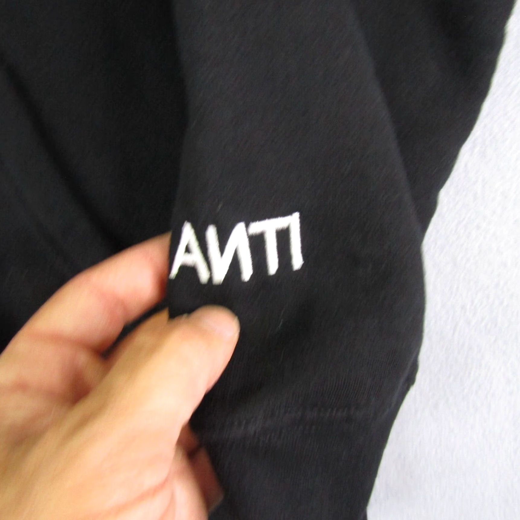 Vintage ANTI Brand Hoodie Mens Small Black Pullover Sweatshirt Korean Flag Korea Size US S / EU 44-46 / 1 - 4 Thumbnail