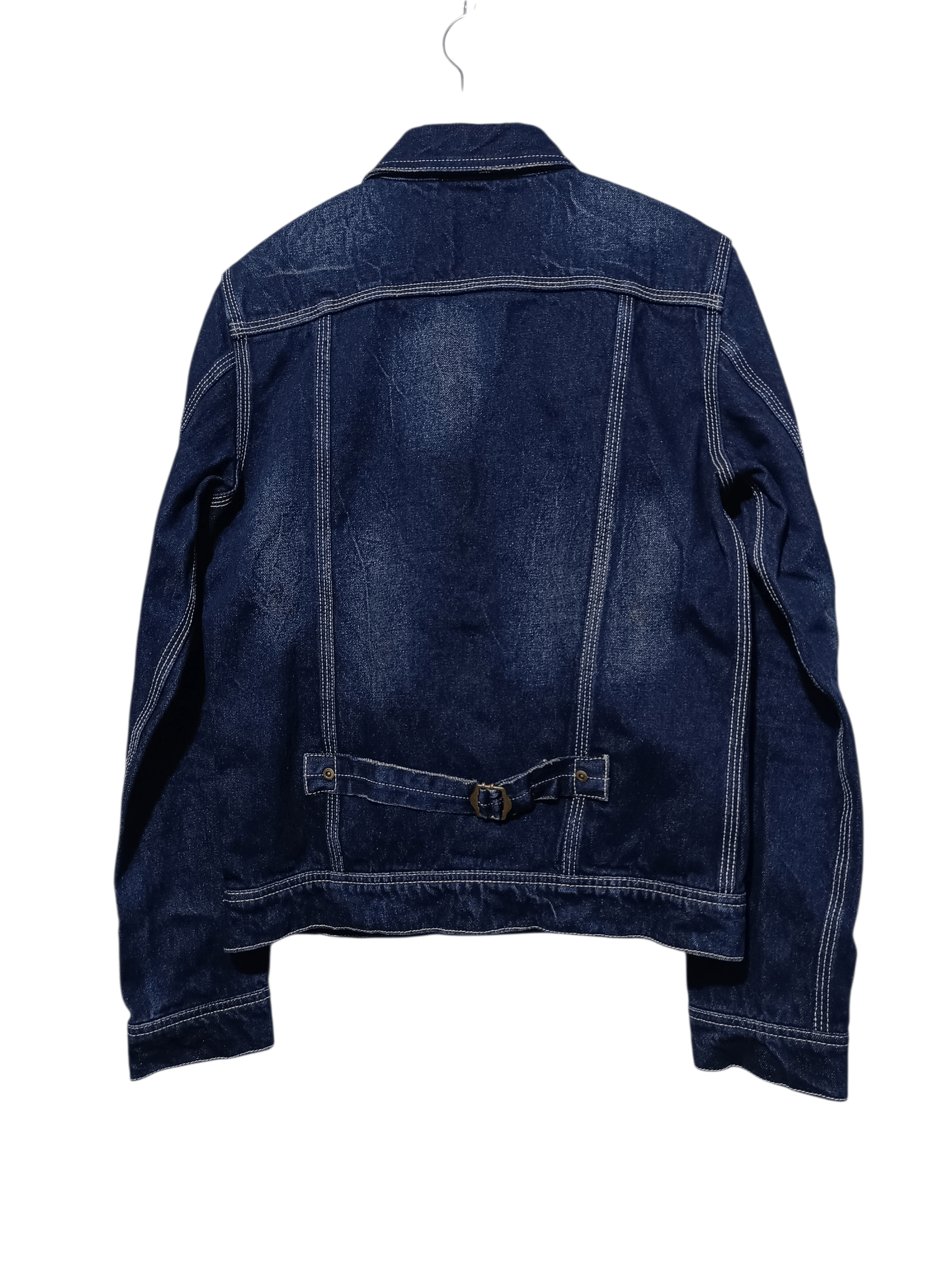 Prps PRPS Made In Japan Indigo Fade Denim Trucker Jacket Size US L / EU 52-54 / 3 - 3 Thumbnail