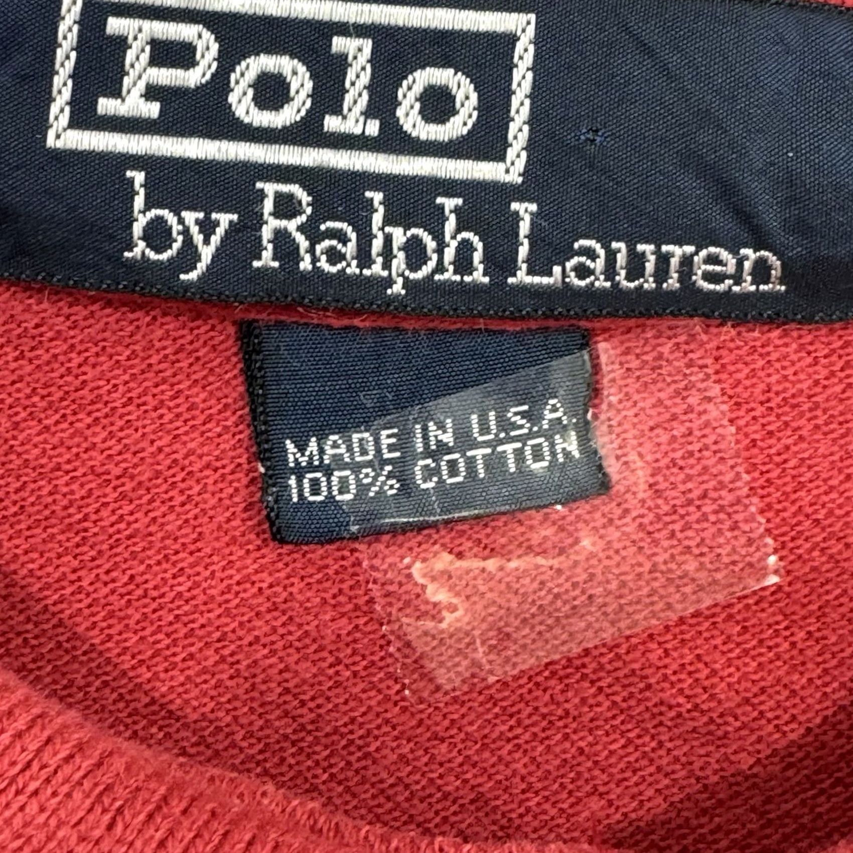 Ralph Lauren VINTAGE Ralph Lauren Polo Men's 2XL Red 100% Cotton Classic Fit USA Polo Shirt Short Sleeve Buttonless Pullover Logo Size US XXL / EU 58 / 5 - 4 Thumbnail