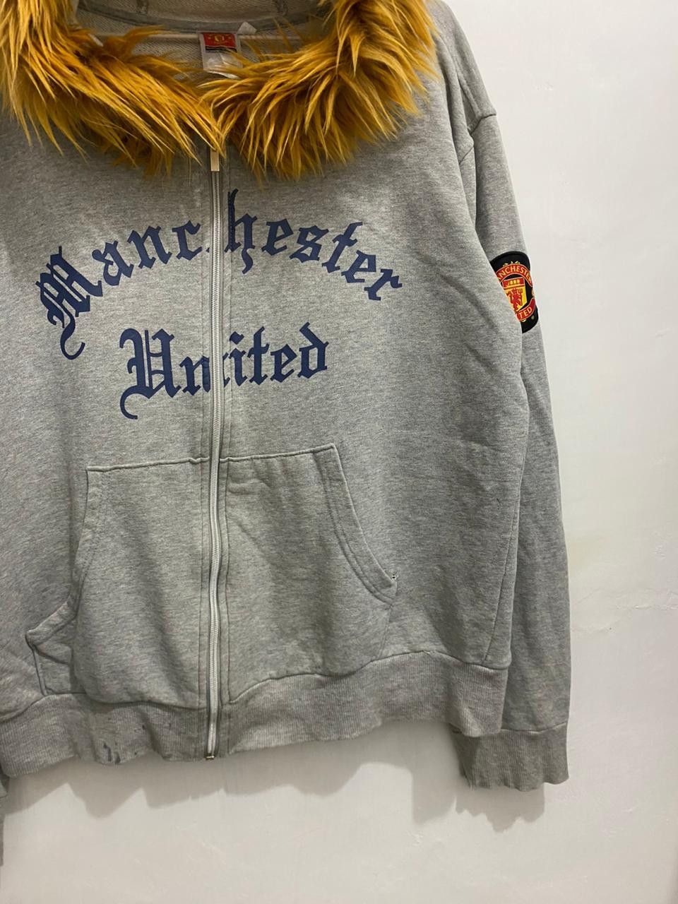 Hysteric Glamour 💥Speelout💥Menchester United Fur Zipper Hoodie LGB Style Size US L / EU 52-54 / 3 - 4 Thumbnail