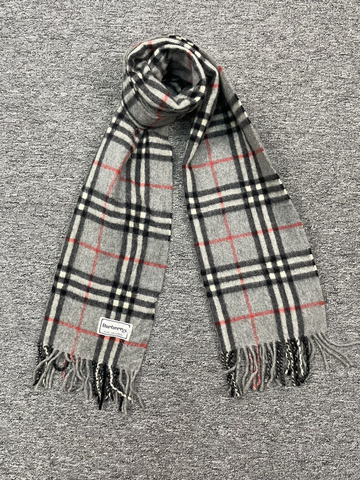 Vintage Burberry Cashmere Scarf Muffler