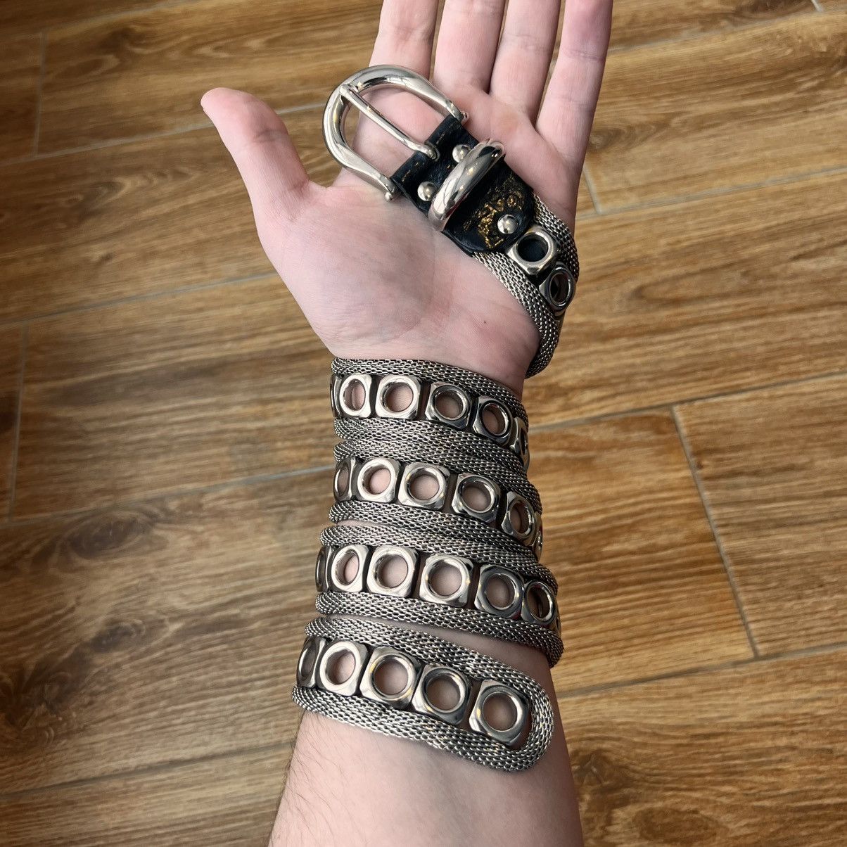 Vintage Rare Vintage Nanni Belt Avant Garde Full Metal Y2K Size ONE SIZE - 1 Thumbnail