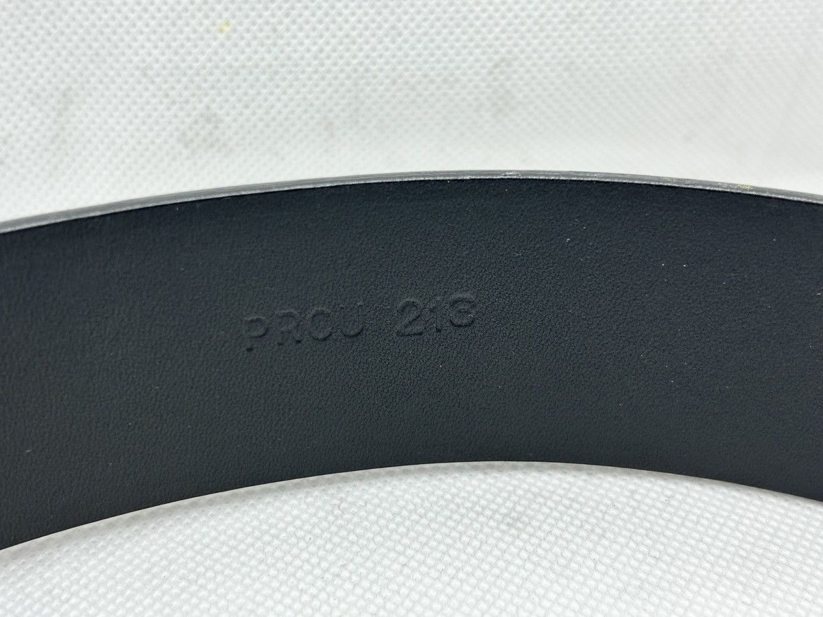 Prada Rare Prada Auth black leather belt with safety buckle. Size 34 - 2 Thumbnail