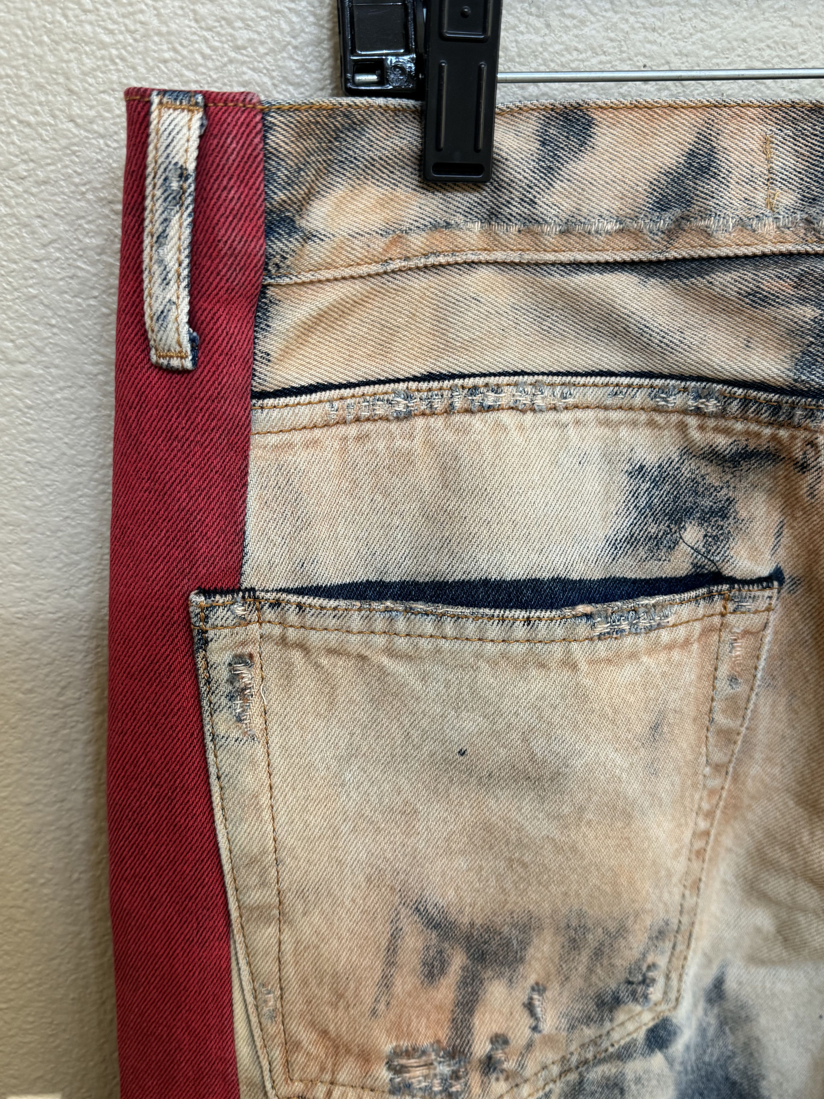 Off-White Off-White Red Stripe Multicolor Denim Jeans Size 36 Size US 36 / EU 52 - 5 Thumbnail